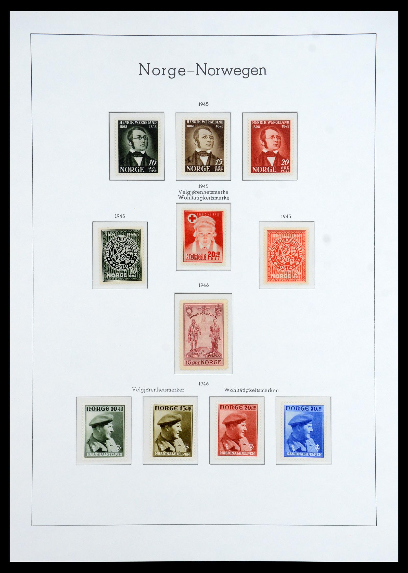 35786 023 - Postzegelverzameling 35786 Noorwegen 1855-1993.