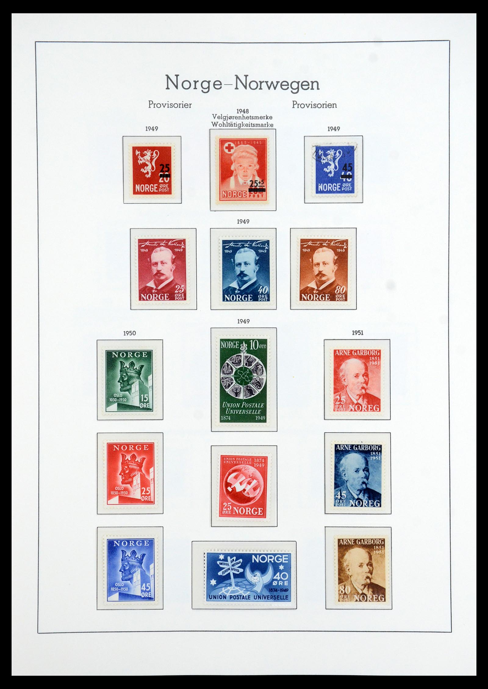 35786 026 - Postzegelverzameling 35786 Noorwegen 1855-1993.