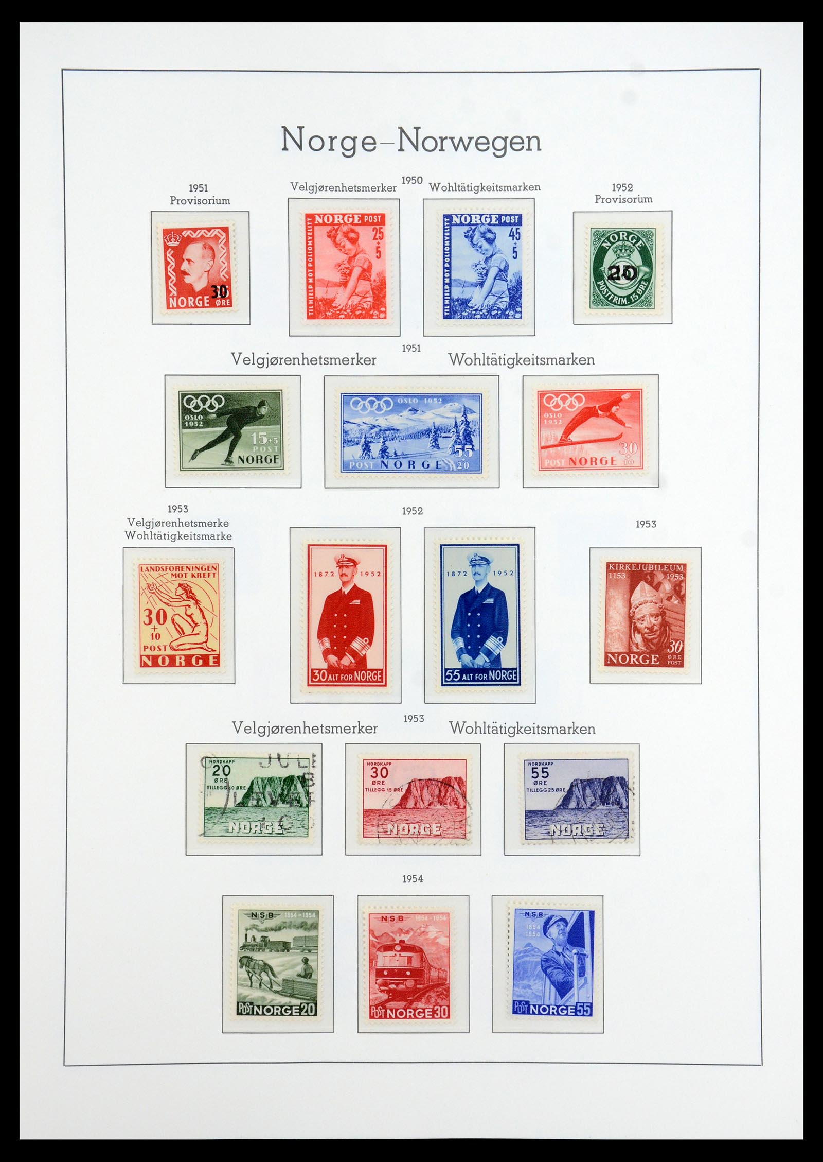 35786 027 - Postzegelverzameling 35786 Noorwegen 1855-1993.