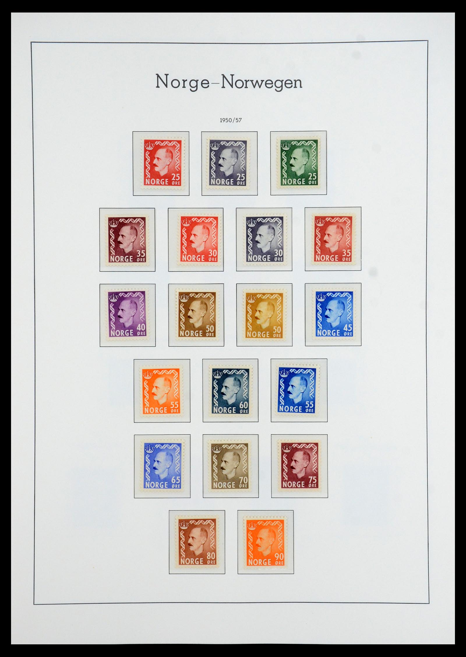35786 028 - Postzegelverzameling 35786 Noorwegen 1855-1993.