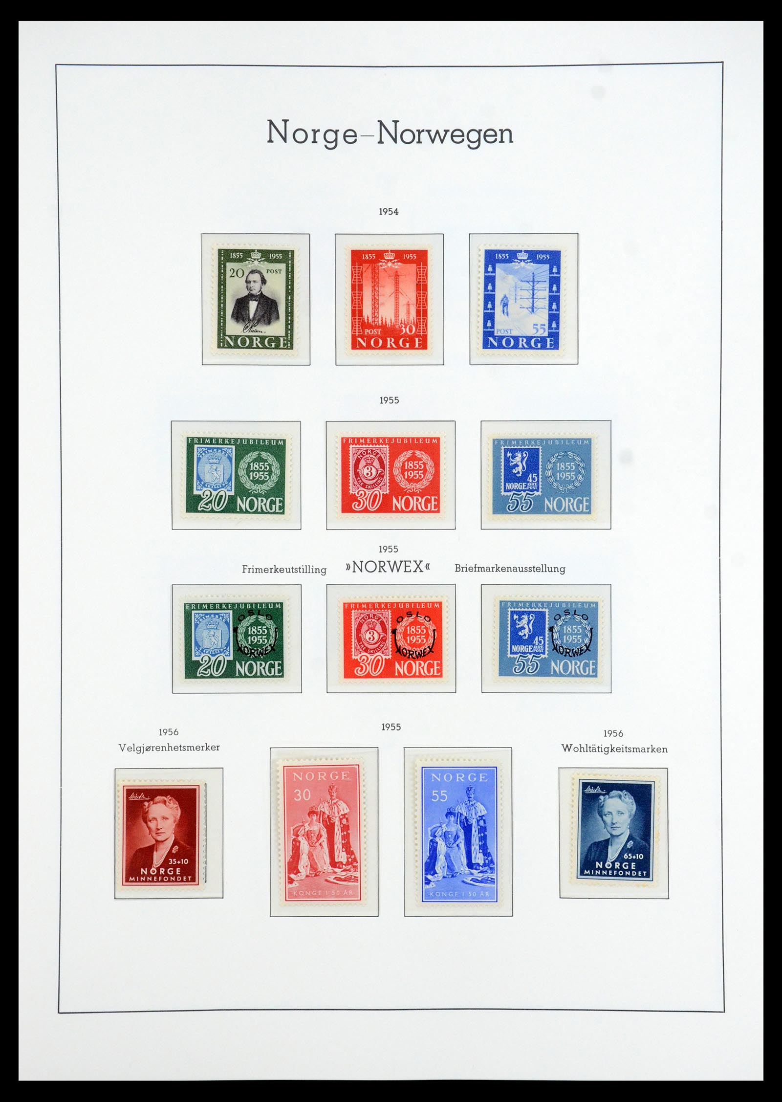 35786 029 - Postzegelverzameling 35786 Noorwegen 1855-1993.