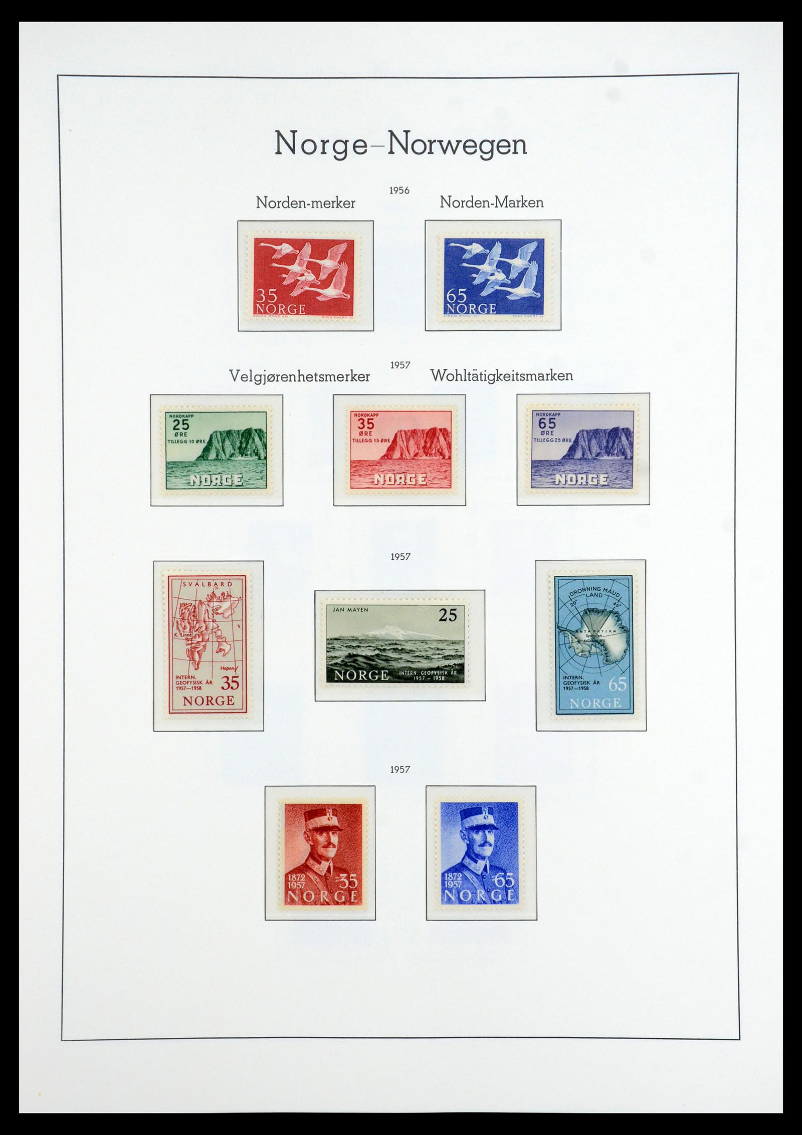 35786 030 - Postzegelverzameling 35786 Noorwegen 1855-1993.
