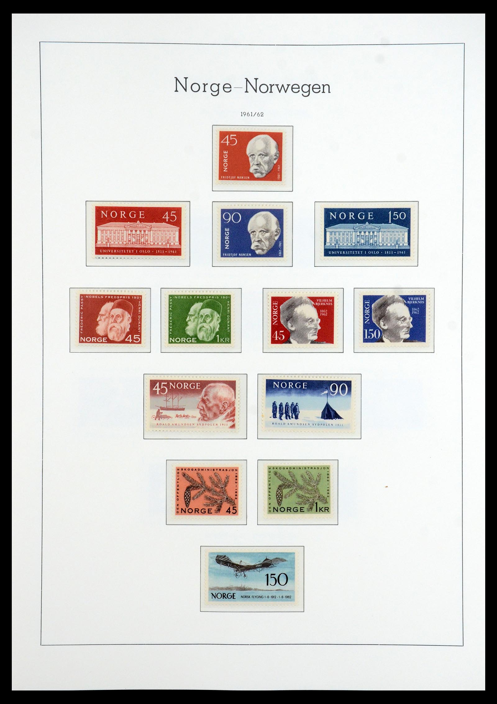 35786 033 - Postzegelverzameling 35786 Noorwegen 1855-1993.