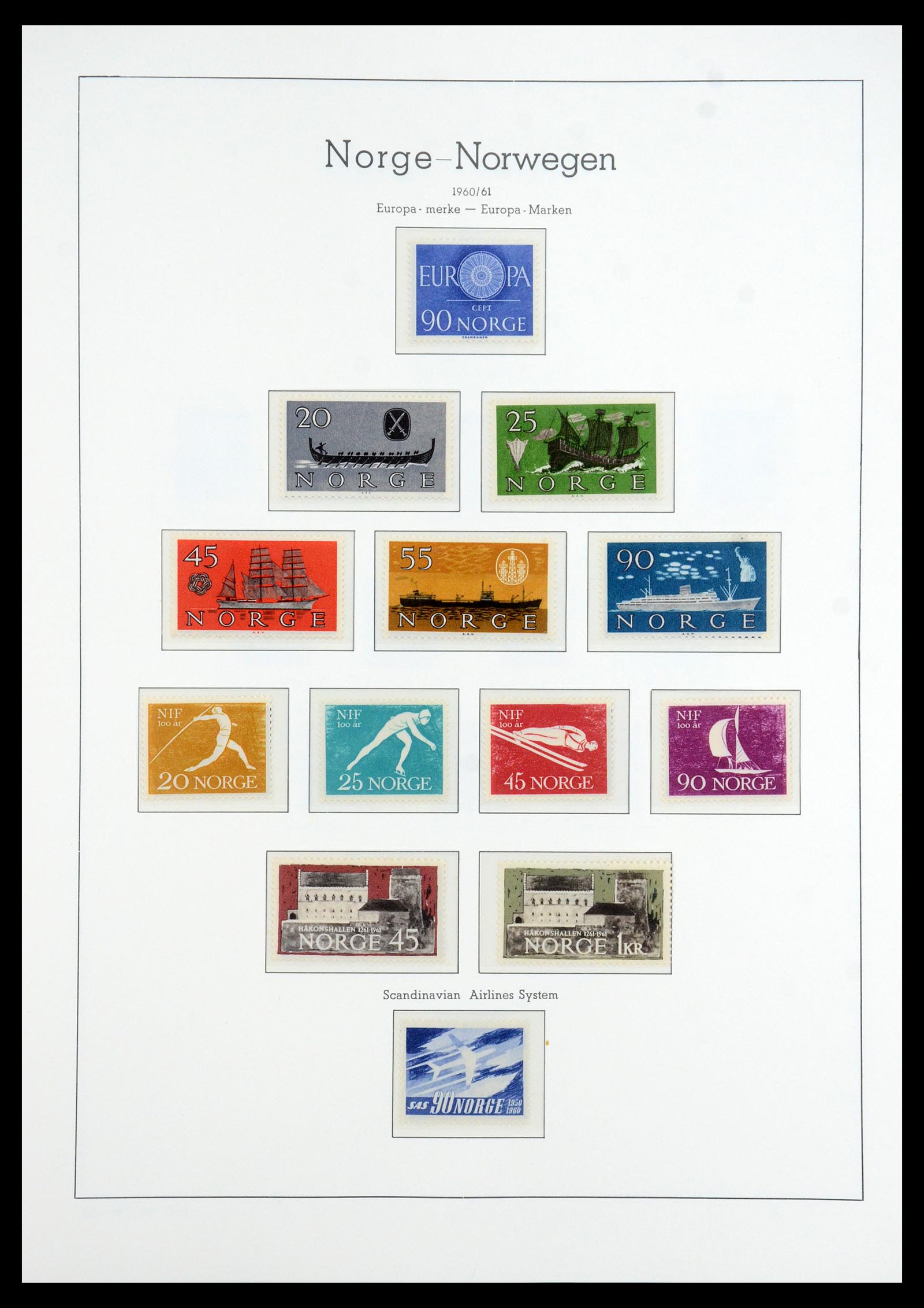 35786 034 - Postzegelverzameling 35786 Noorwegen 1855-1993.