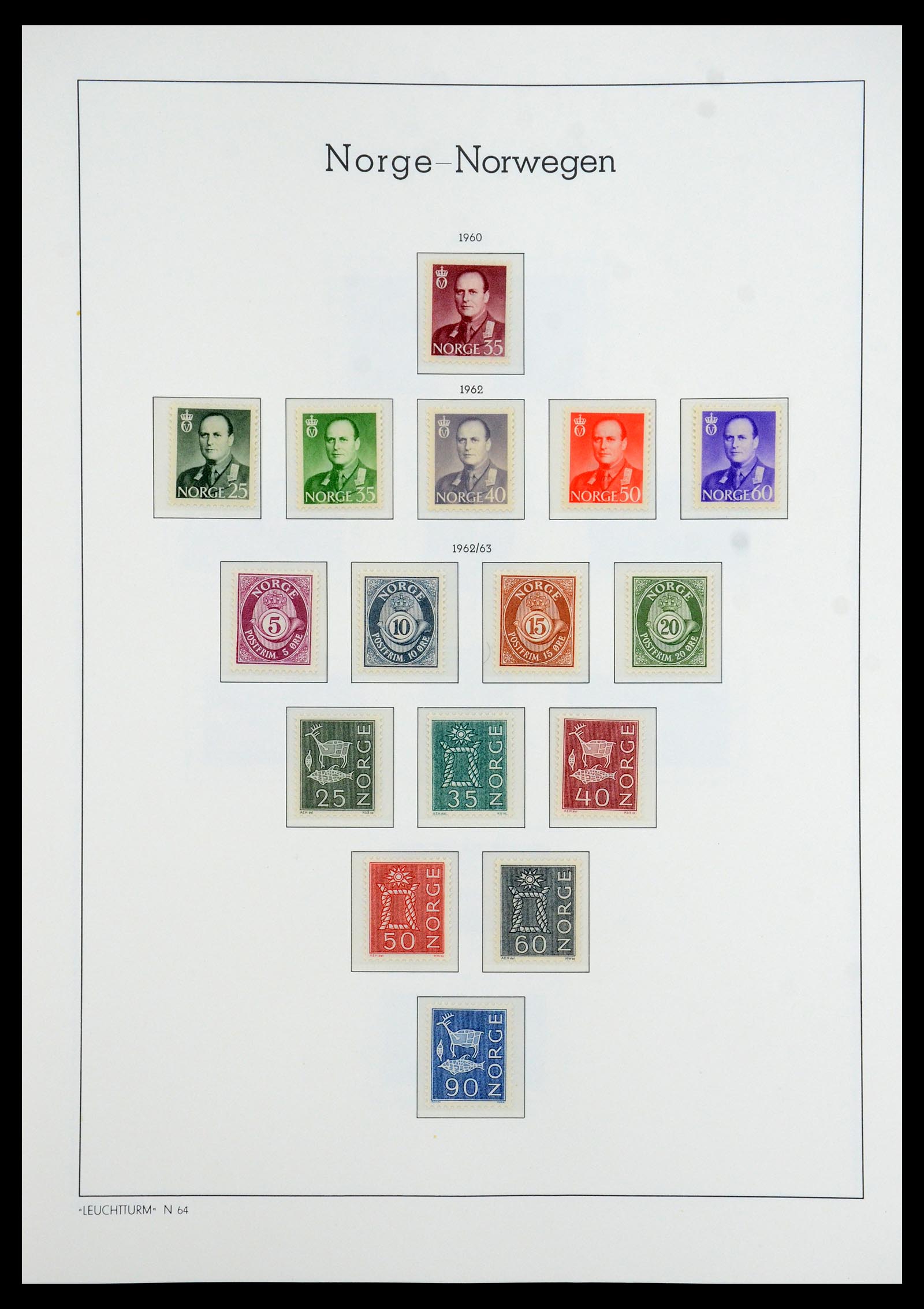 35786 035 - Postzegelverzameling 35786 Noorwegen 1855-1993.