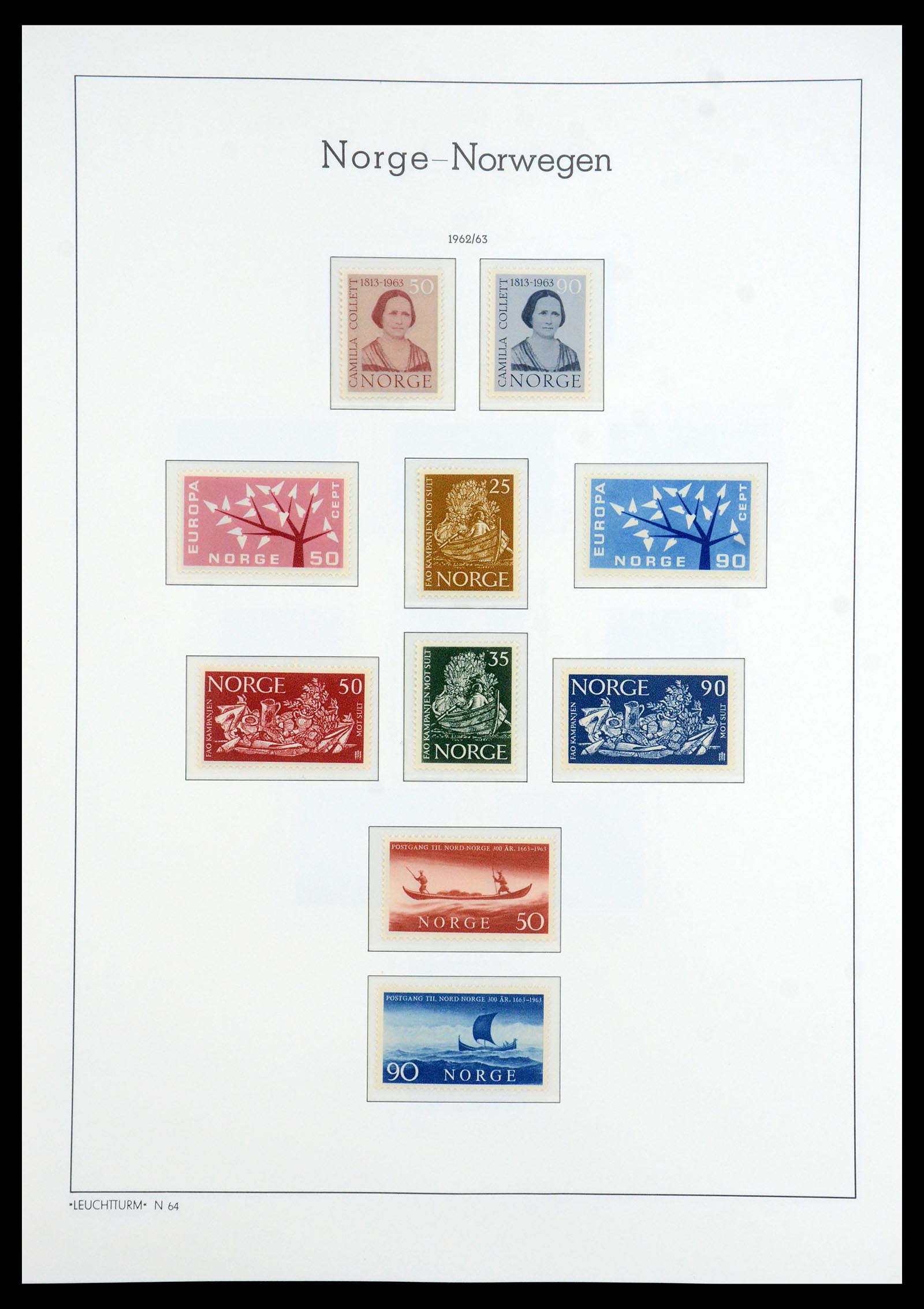 35786 036 - Postzegelverzameling 35786 Noorwegen 1855-1993.