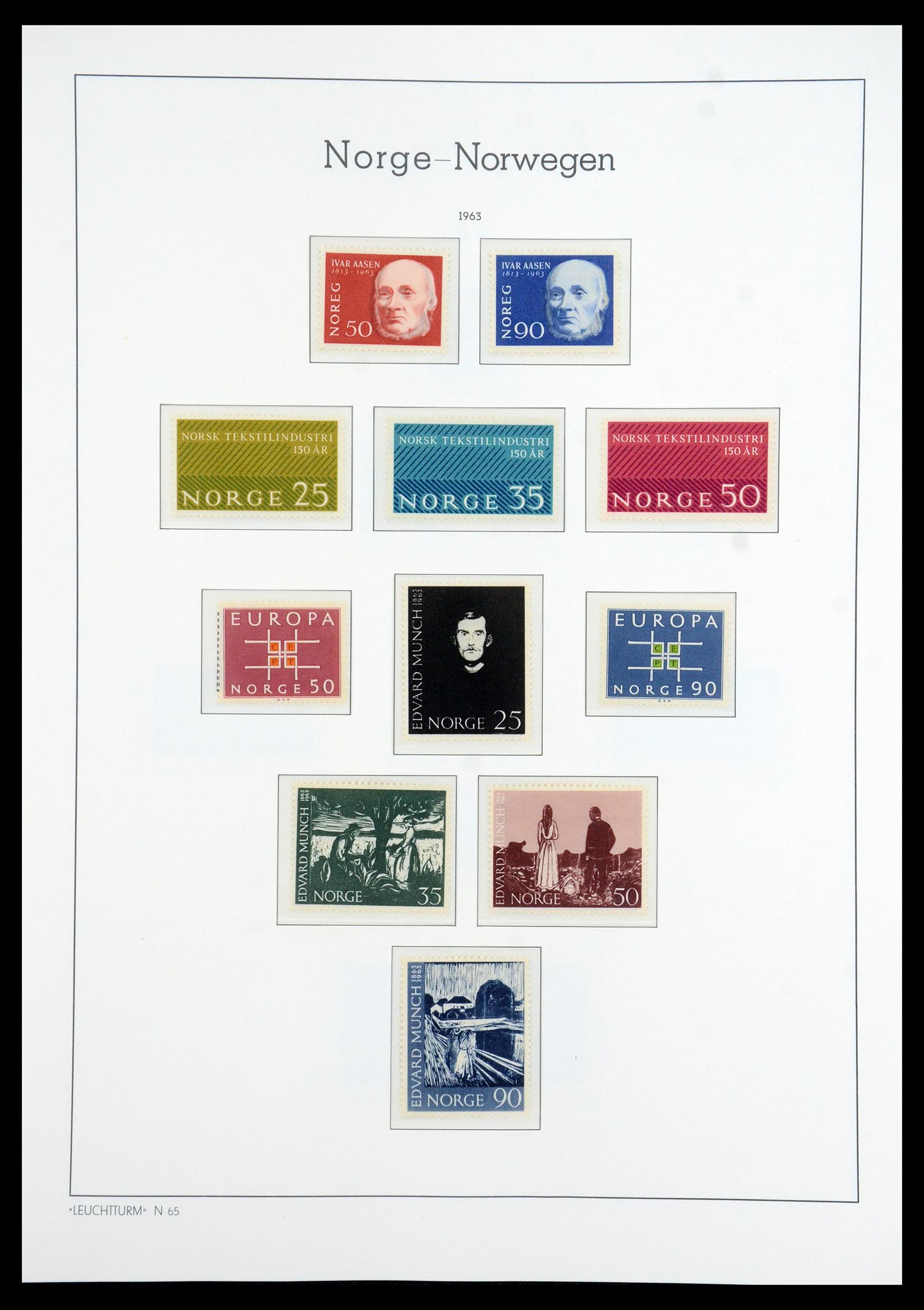 35786 037 - Postzegelverzameling 35786 Noorwegen 1855-1993.