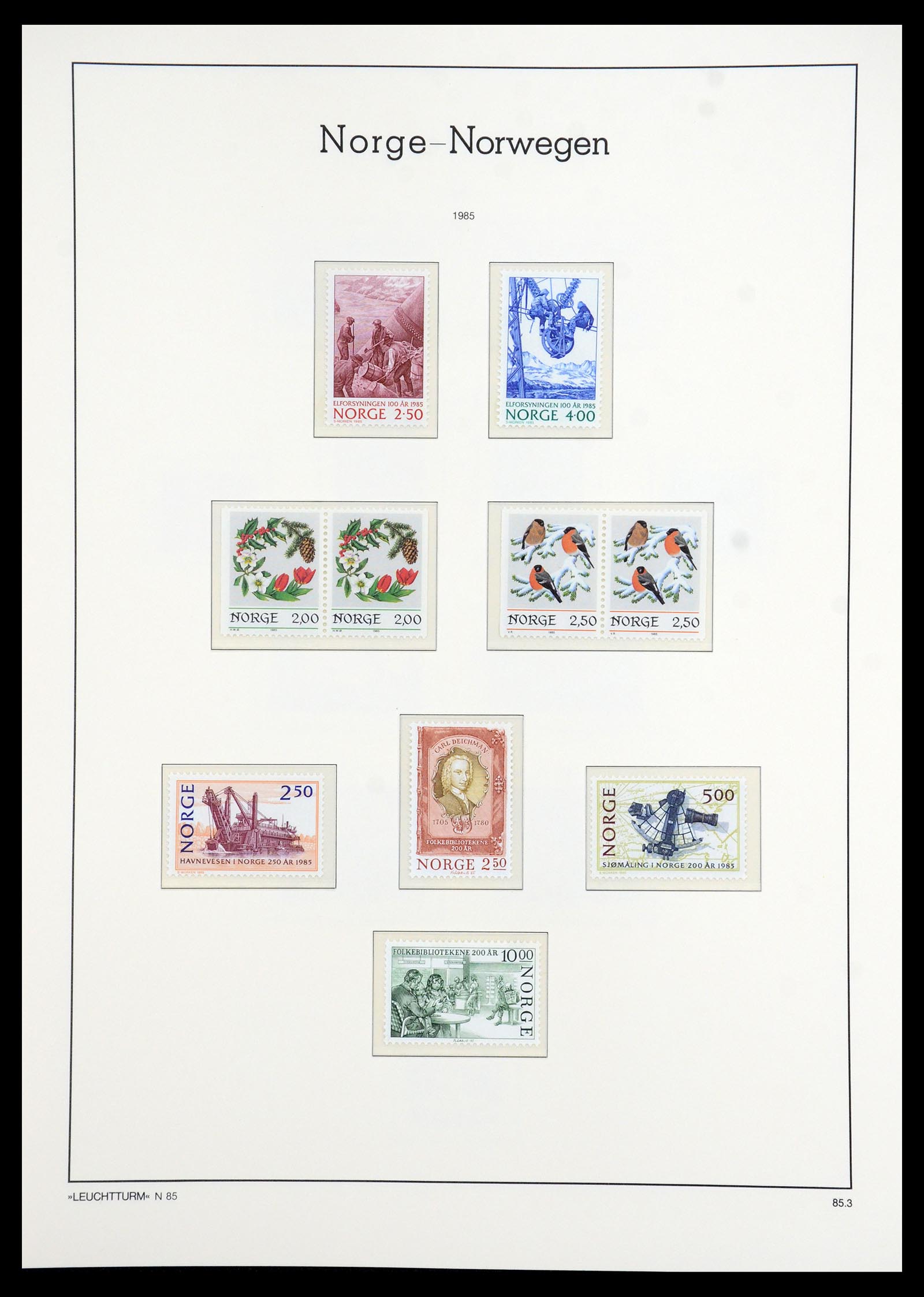 35786 081 - Postzegelverzameling 35786 Noorwegen 1855-1993.