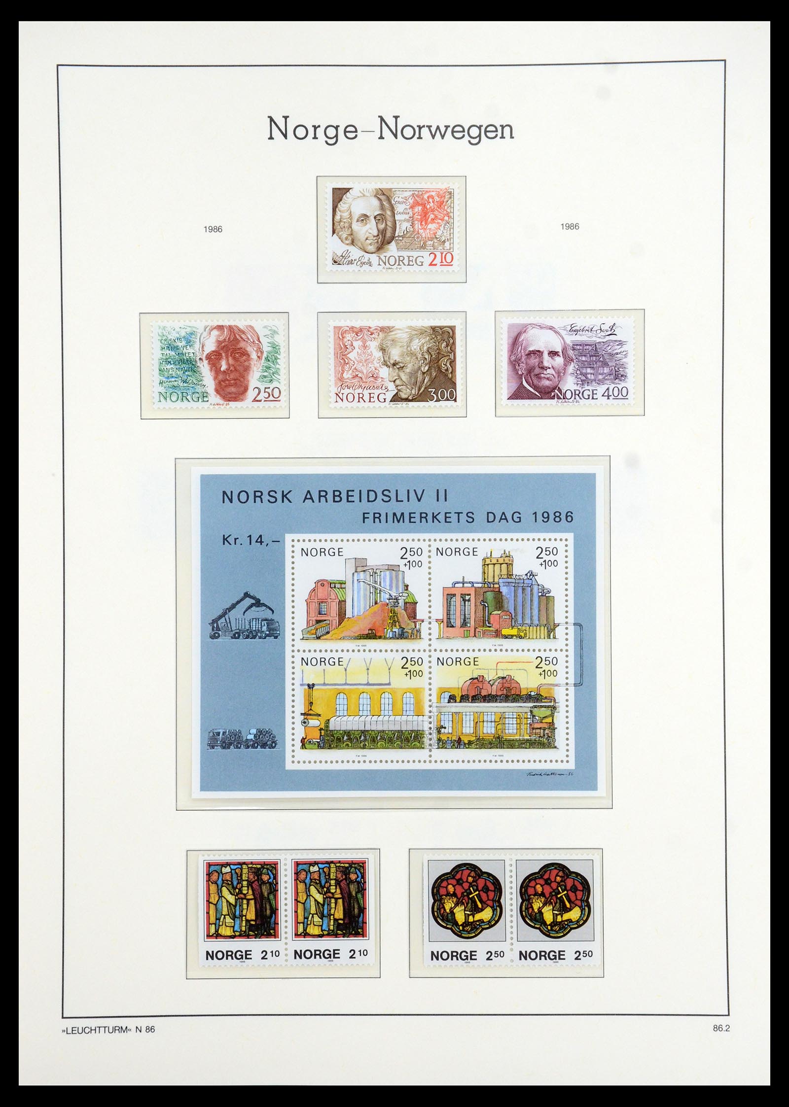 35786 083 - Postzegelverzameling 35786 Noorwegen 1855-1993.