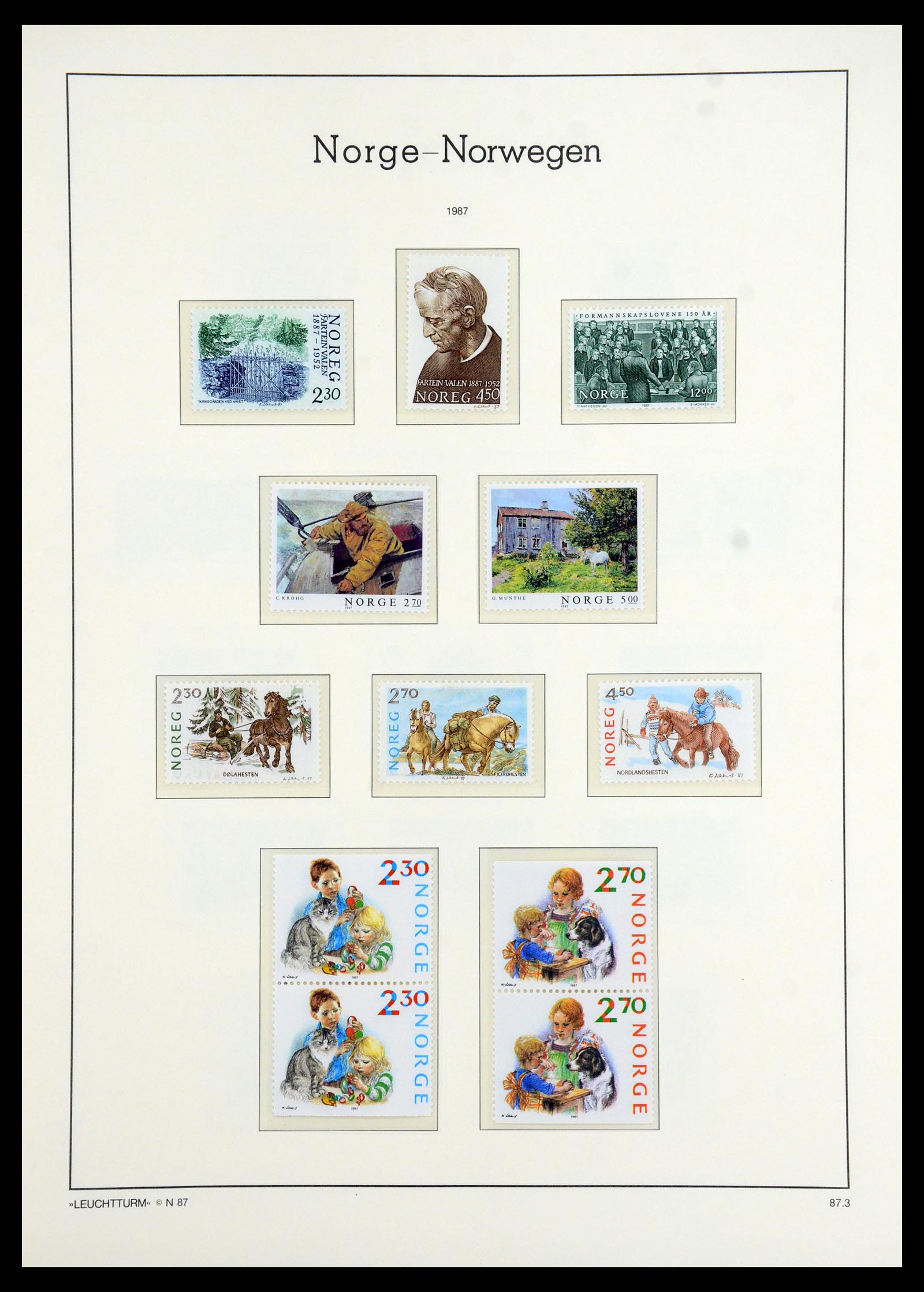 35786 086 - Postzegelverzameling 35786 Noorwegen 1855-1993.