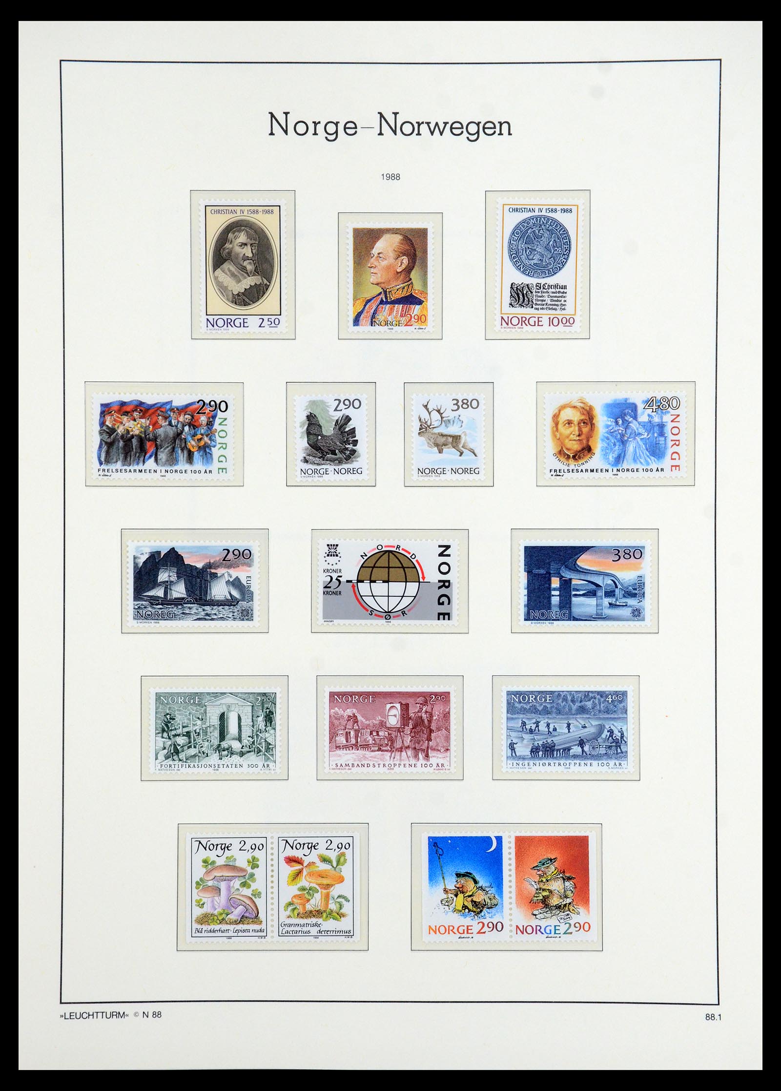 35786 087 - Postzegelverzameling 35786 Noorwegen 1855-1993.