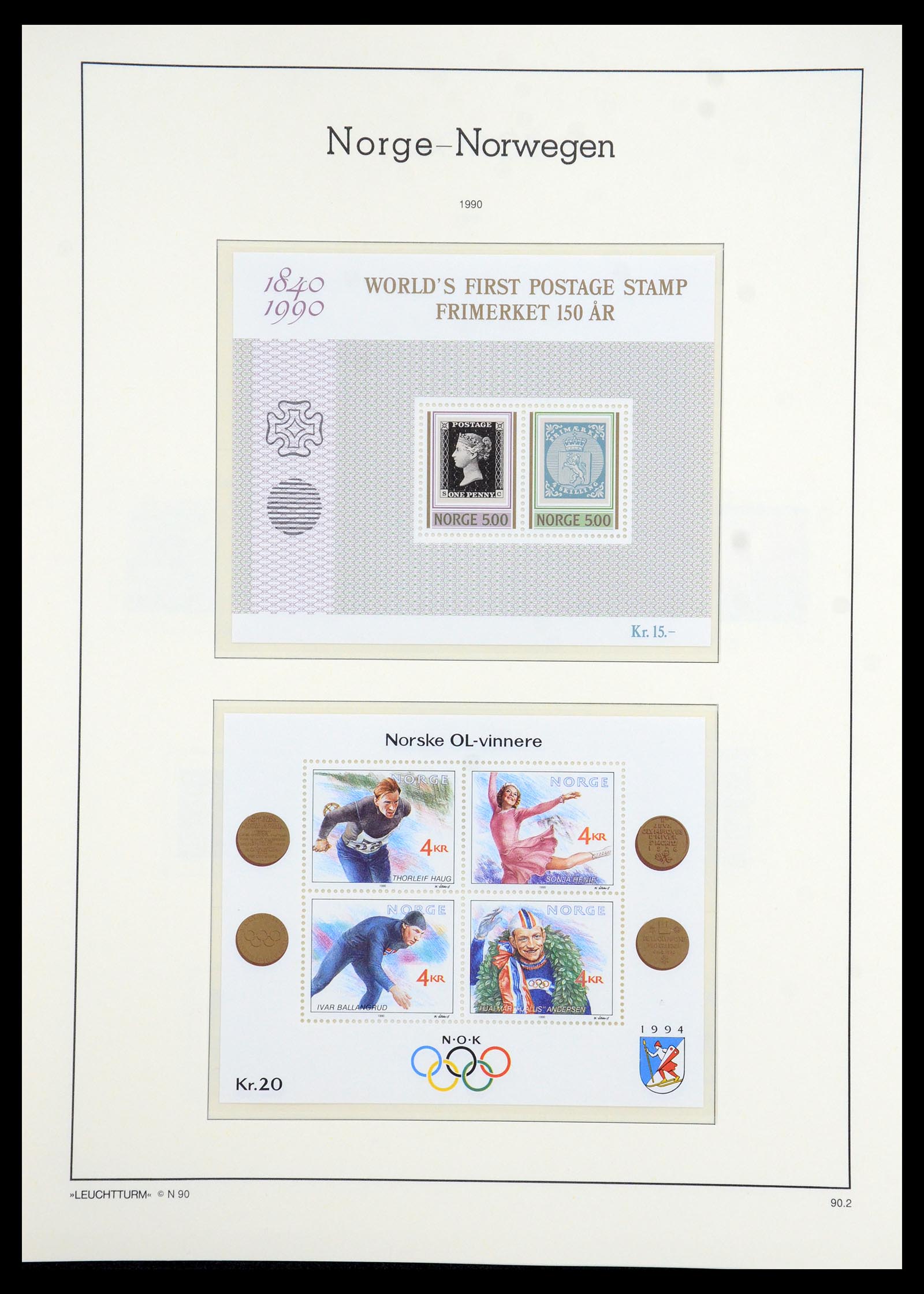 35786 093 - Postzegelverzameling 35786 Noorwegen 1855-1993.