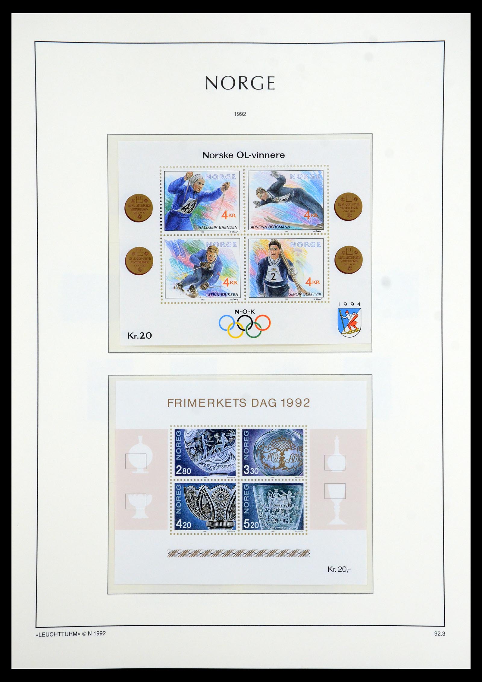 35786 098 - Postzegelverzameling 35786 Noorwegen 1855-1993.