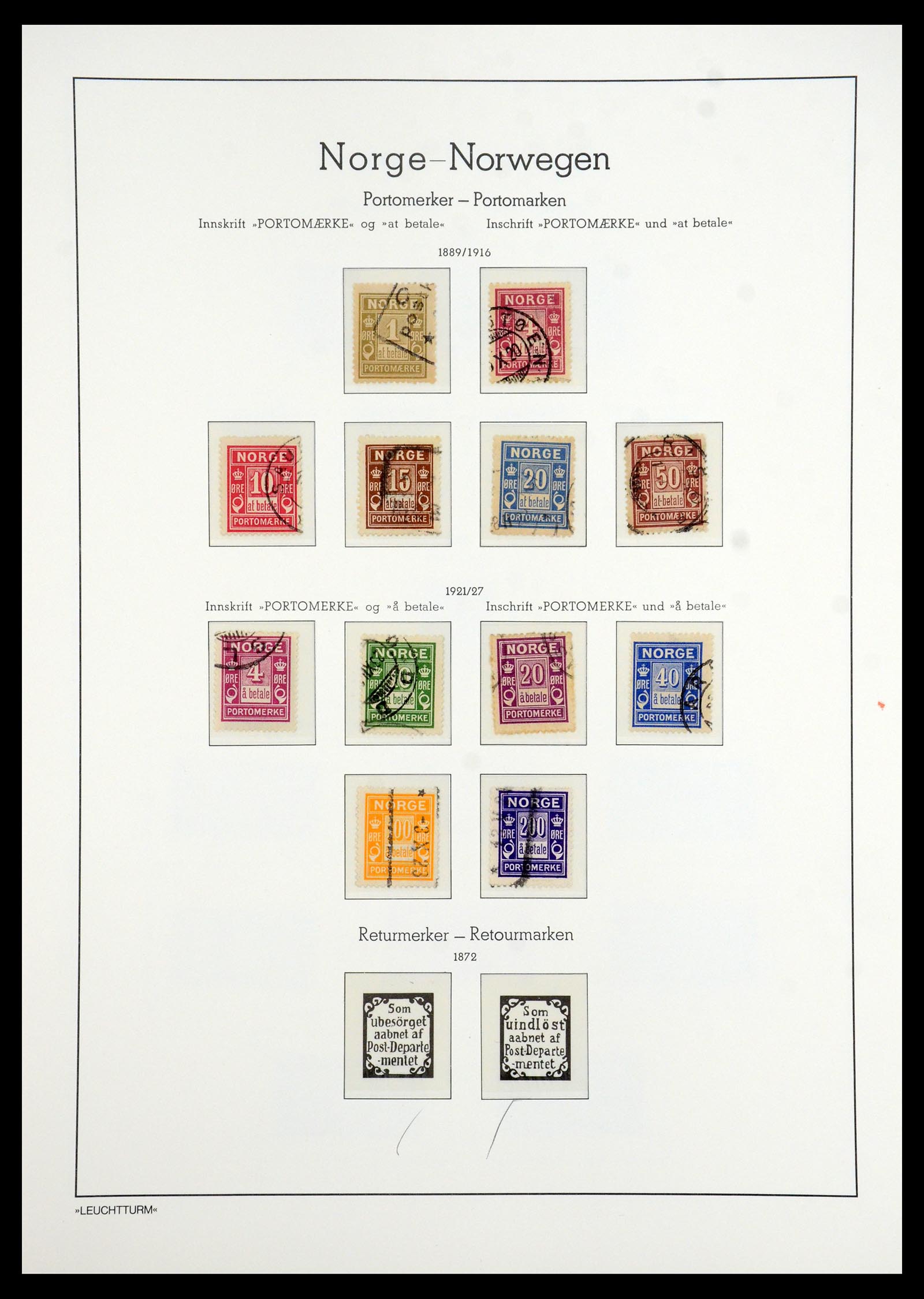 35786 102 - Postzegelverzameling 35786 Noorwegen 1855-1993.