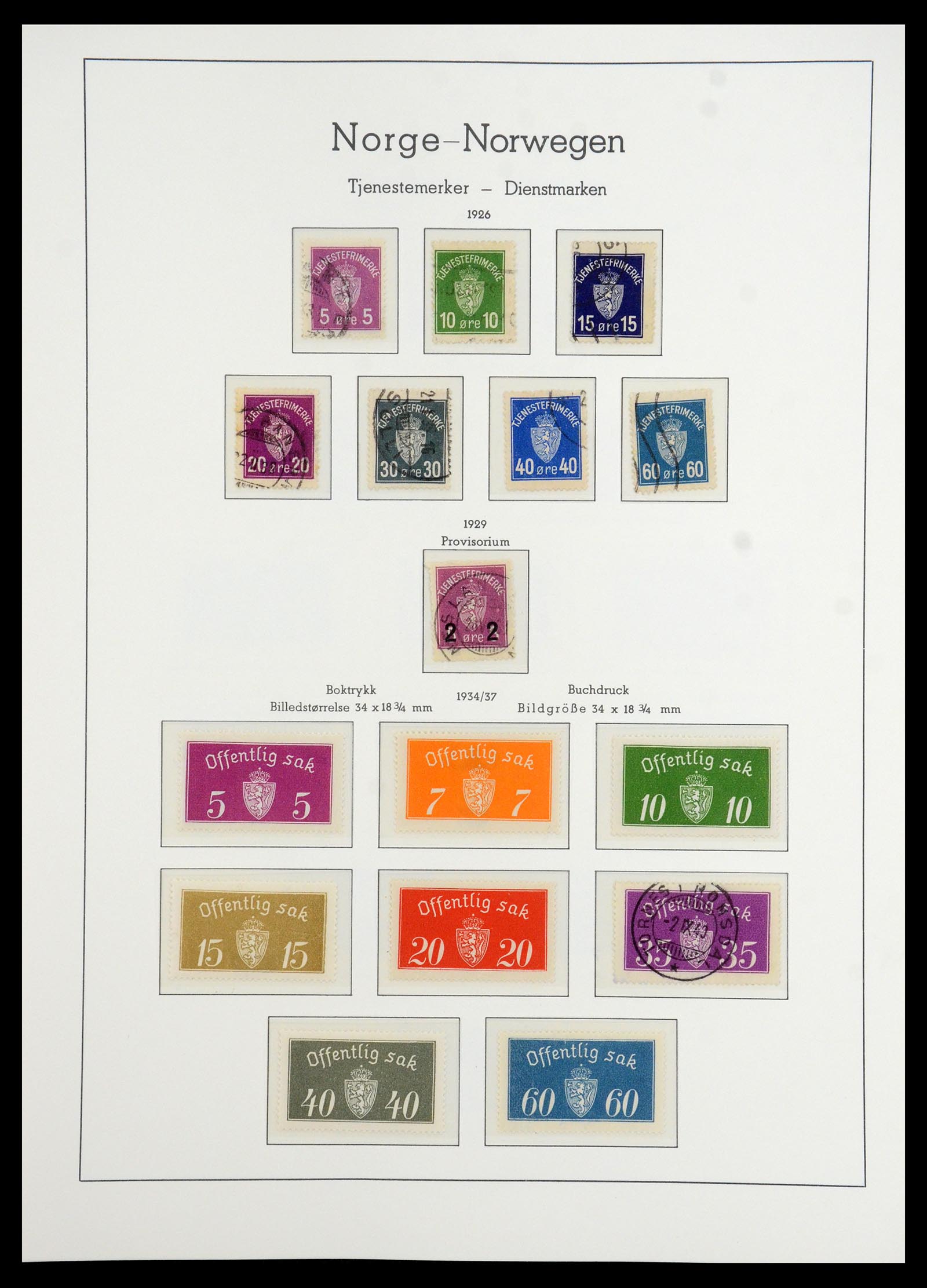 35786 103 - Postzegelverzameling 35786 Noorwegen 1855-1993.