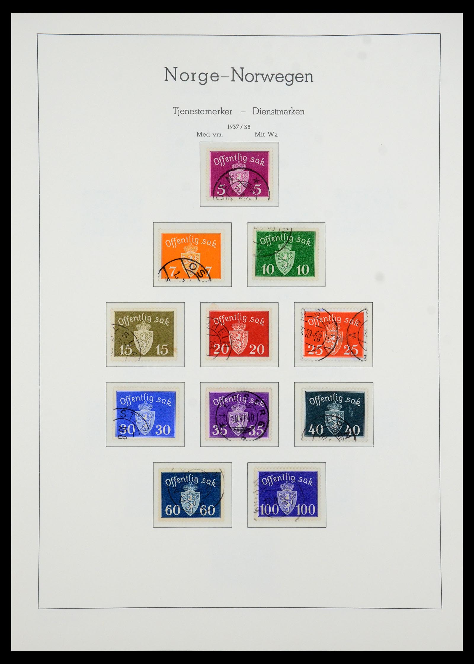 35786 105 - Postzegelverzameling 35786 Noorwegen 1855-1993.