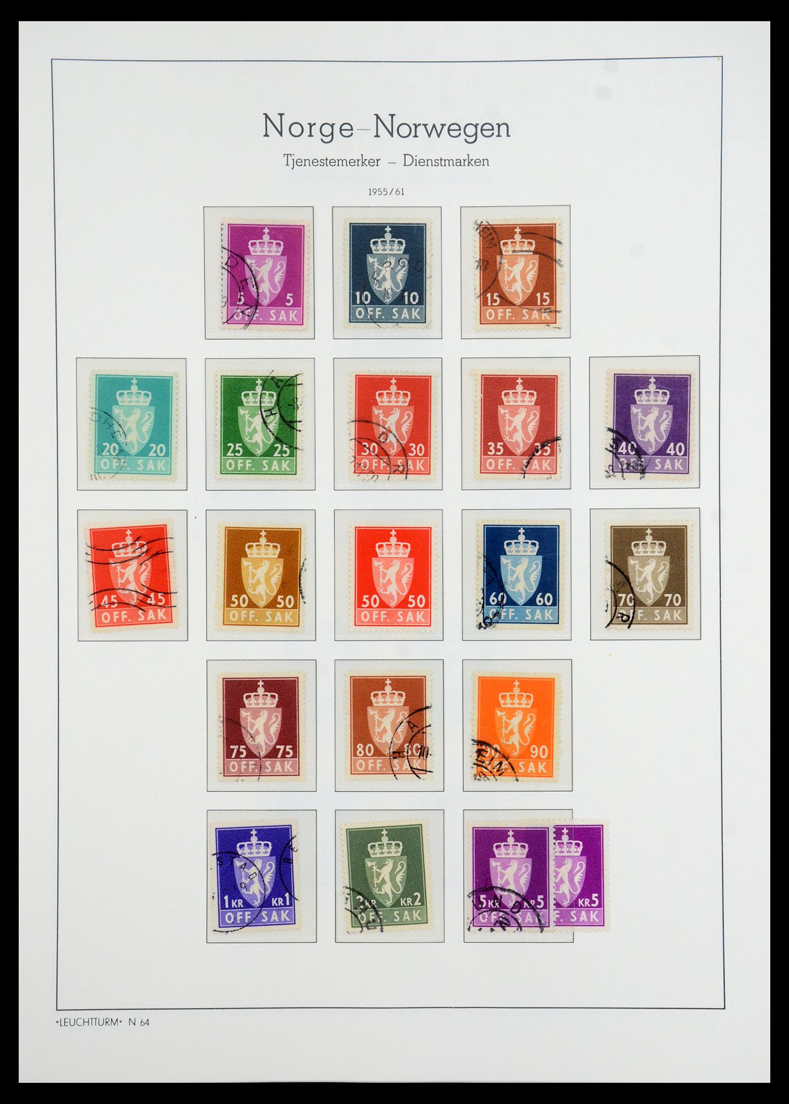 35786 108 - Postzegelverzameling 35786 Noorwegen 1855-1993.