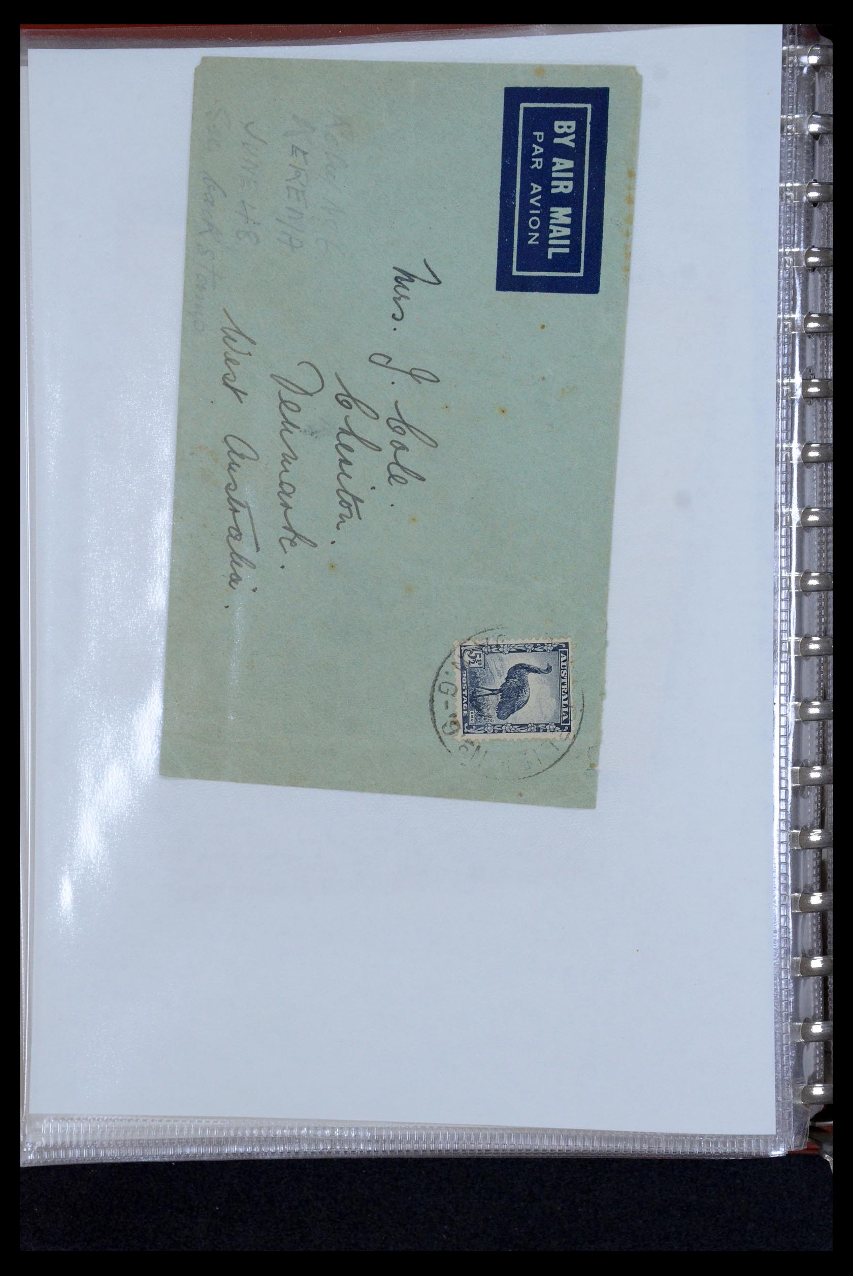 35787 038 - Postzegelverzameling 35787 Papua New Guinea  brieven 1945-1952.