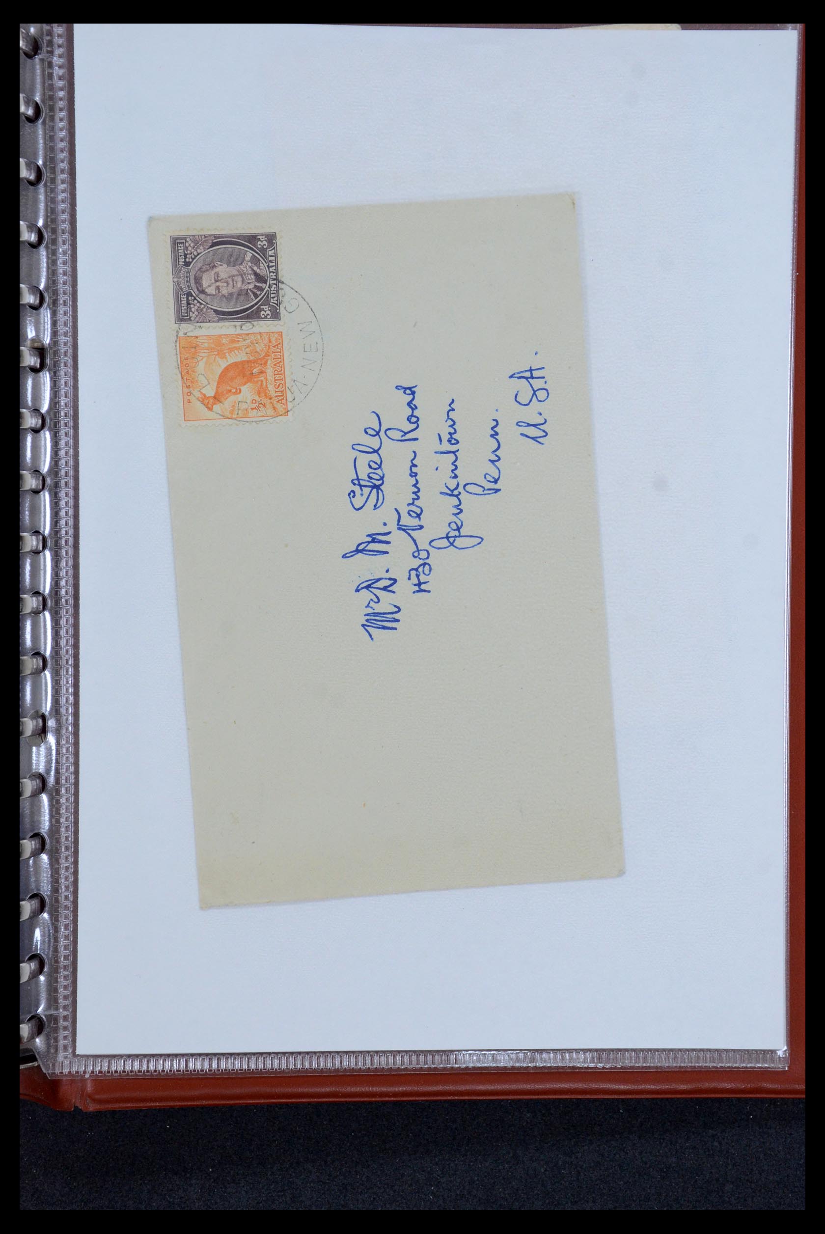 35787 039 - Postzegelverzameling 35787 Papua New Guinea  brieven 1945-1952.