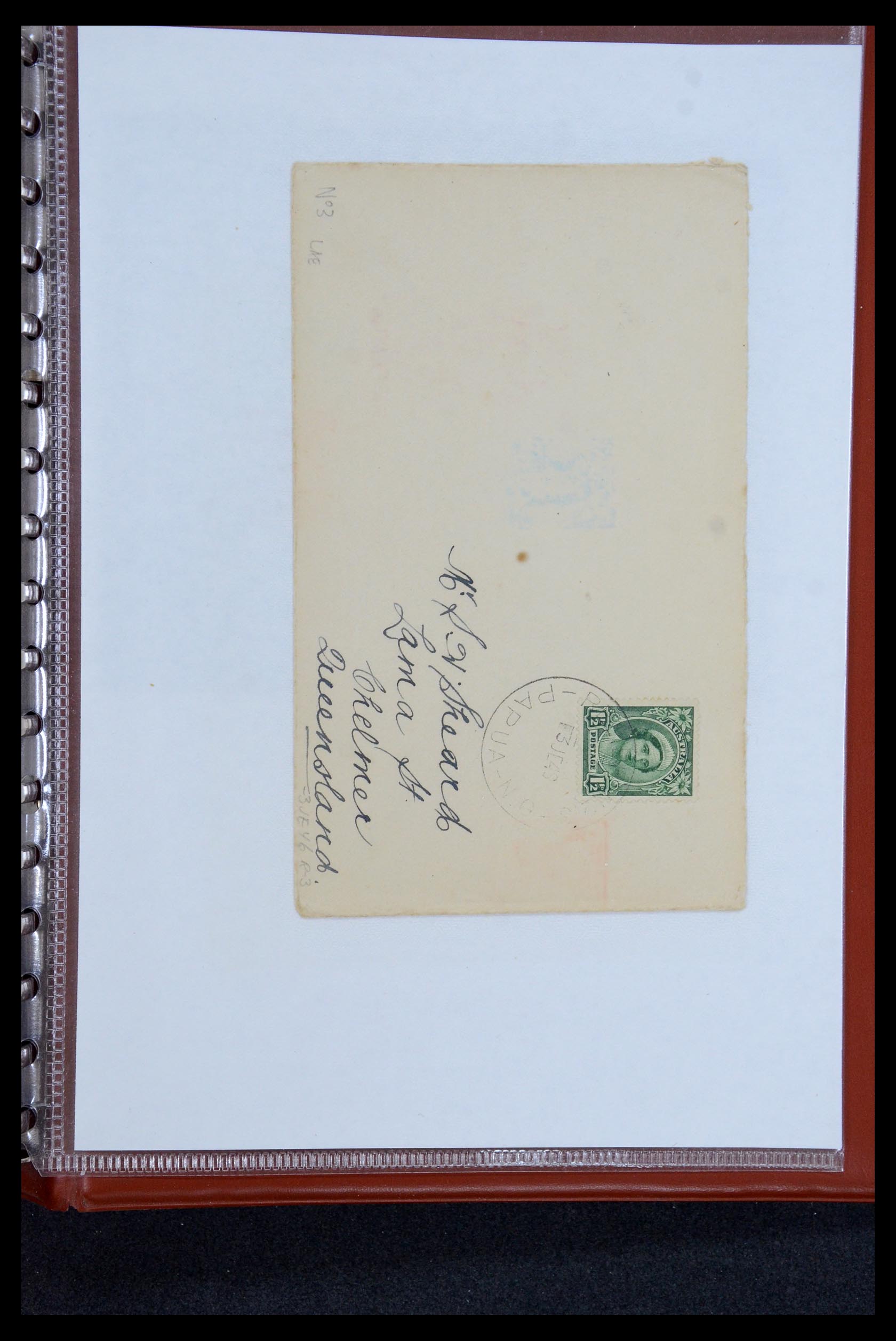 35787 040 - Postzegelverzameling 35787 Papua New Guinea  brieven 1945-1952.