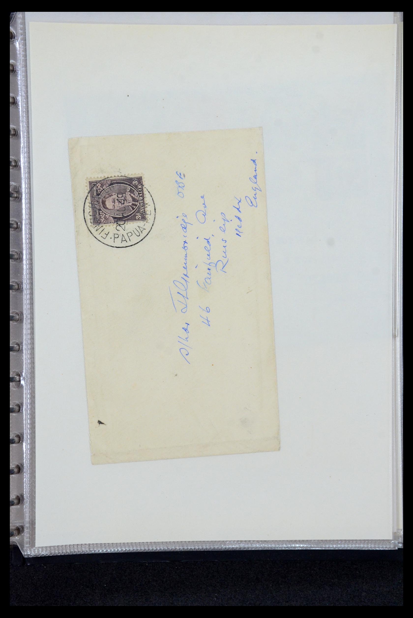 35787 047 - Postzegelverzameling 35787 Papua New Guinea  brieven 1945-1952.