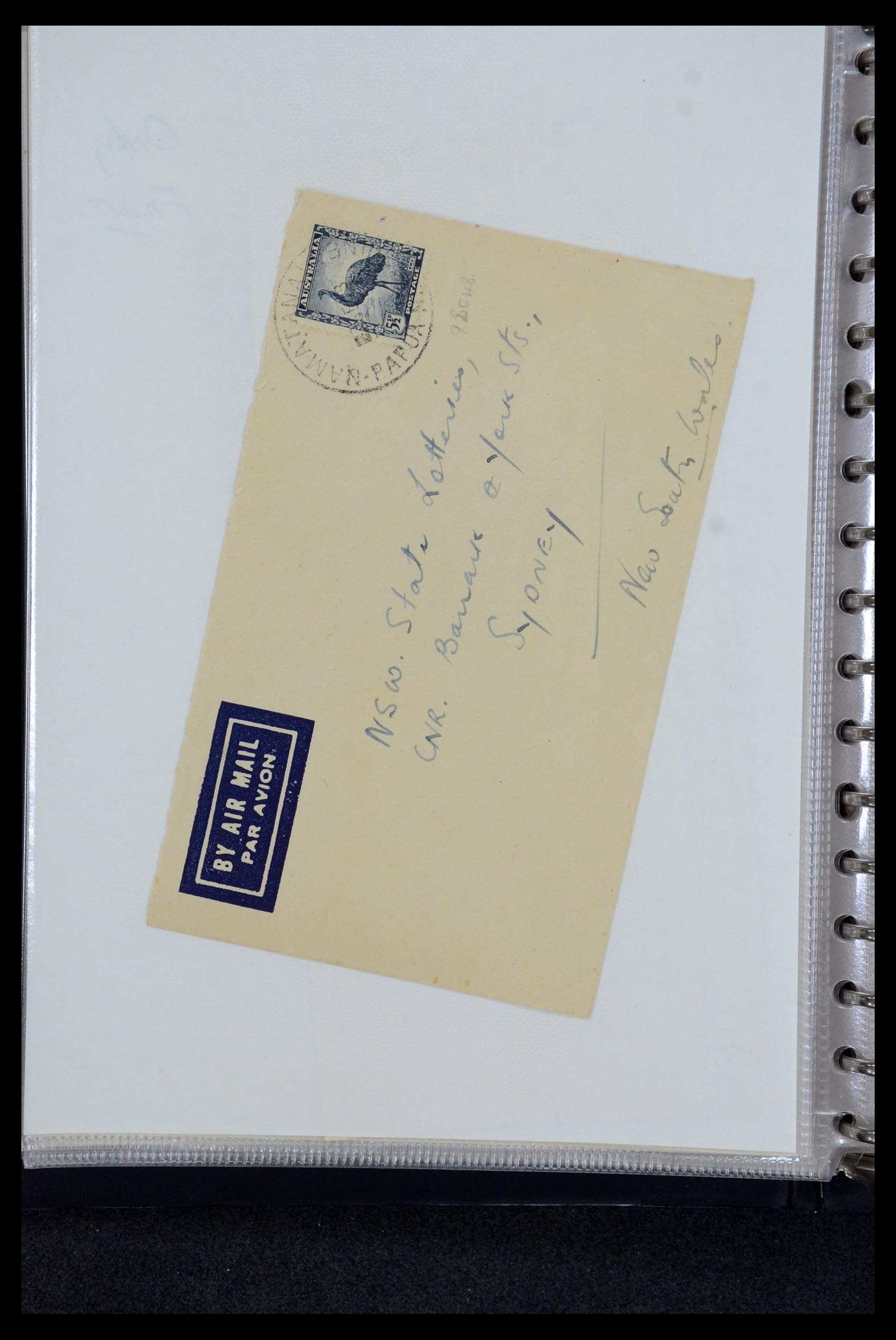 35787 066 - Postzegelverzameling 35787 Papua New Guinea  brieven 1945-1952.