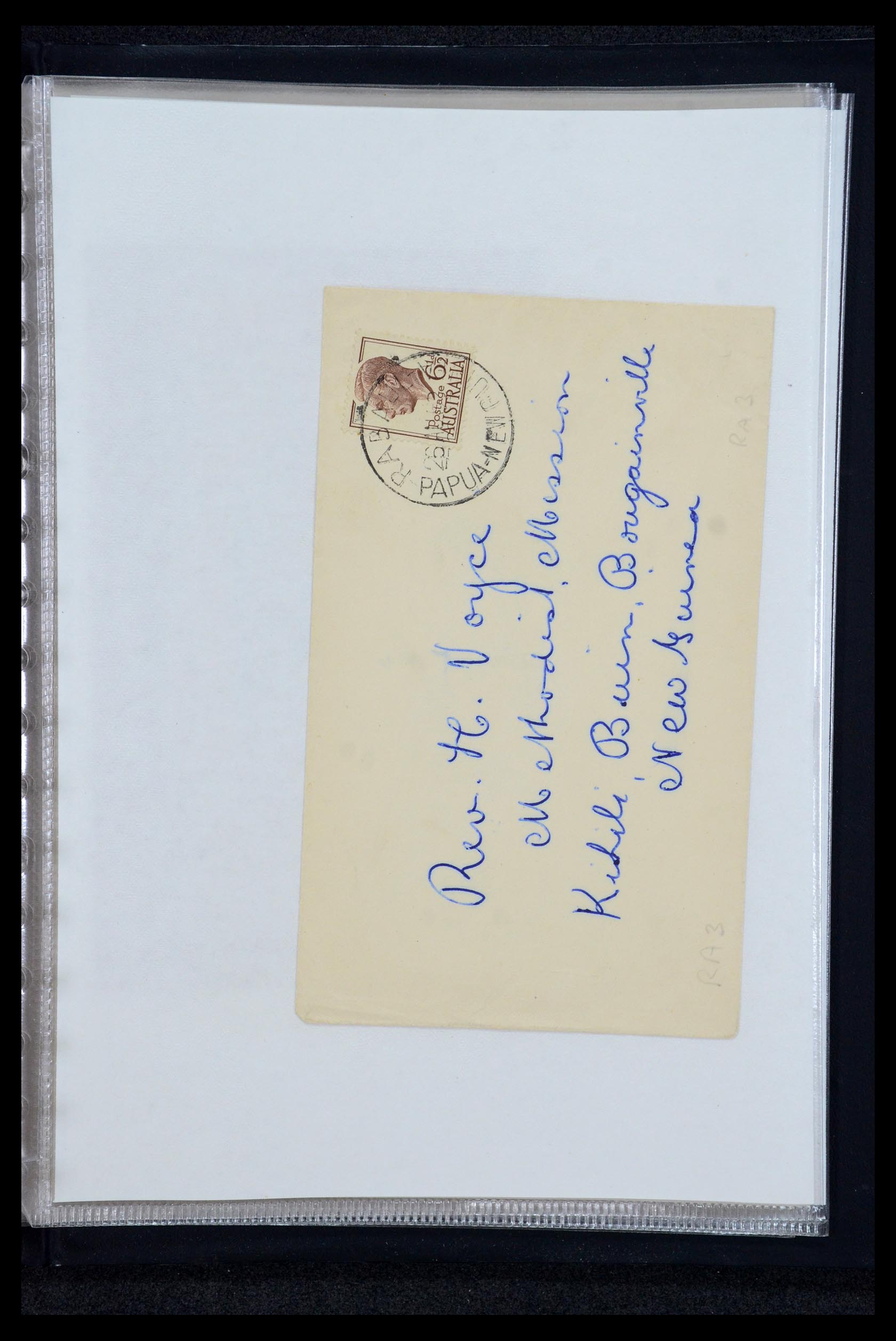 35787 073 - Postzegelverzameling 35787 Papua New Guinea  brieven 1945-1952.