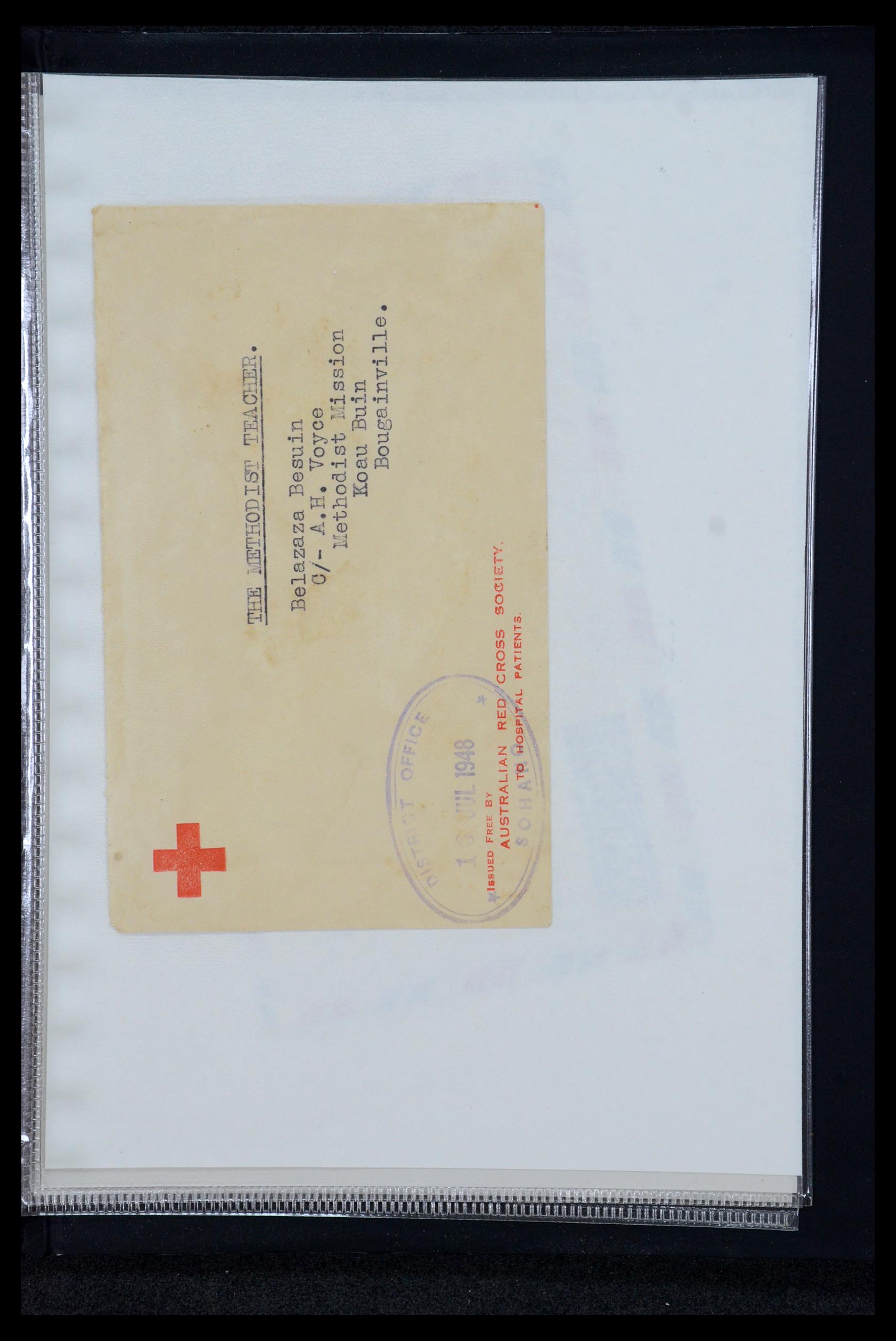 35787 078 - Postzegelverzameling 35787 Papua New Guinea  brieven 1945-1952.