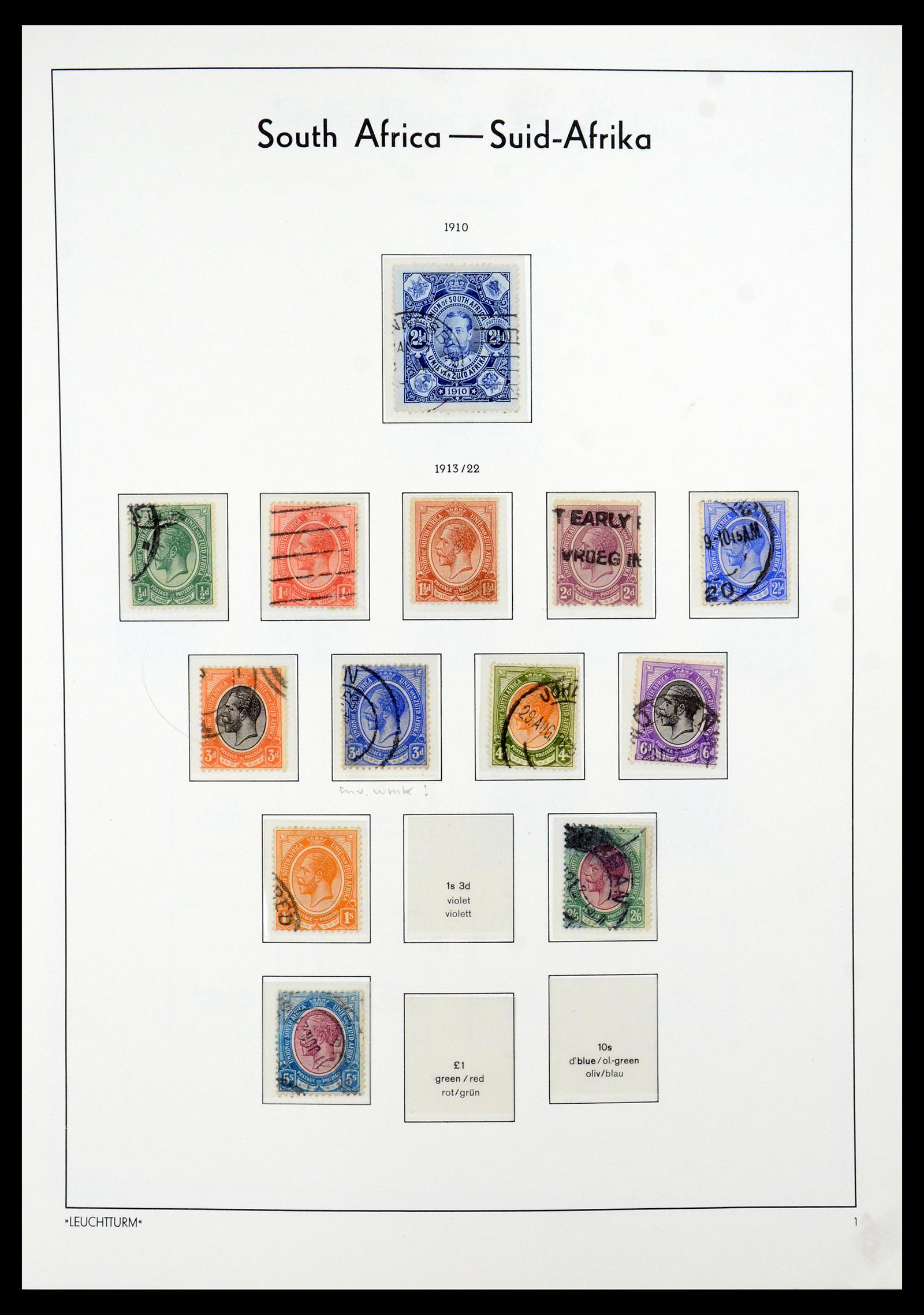 35789 032 - Postzegelverzameling 35789 Zuid Afrika en gebieden 1855-1999.