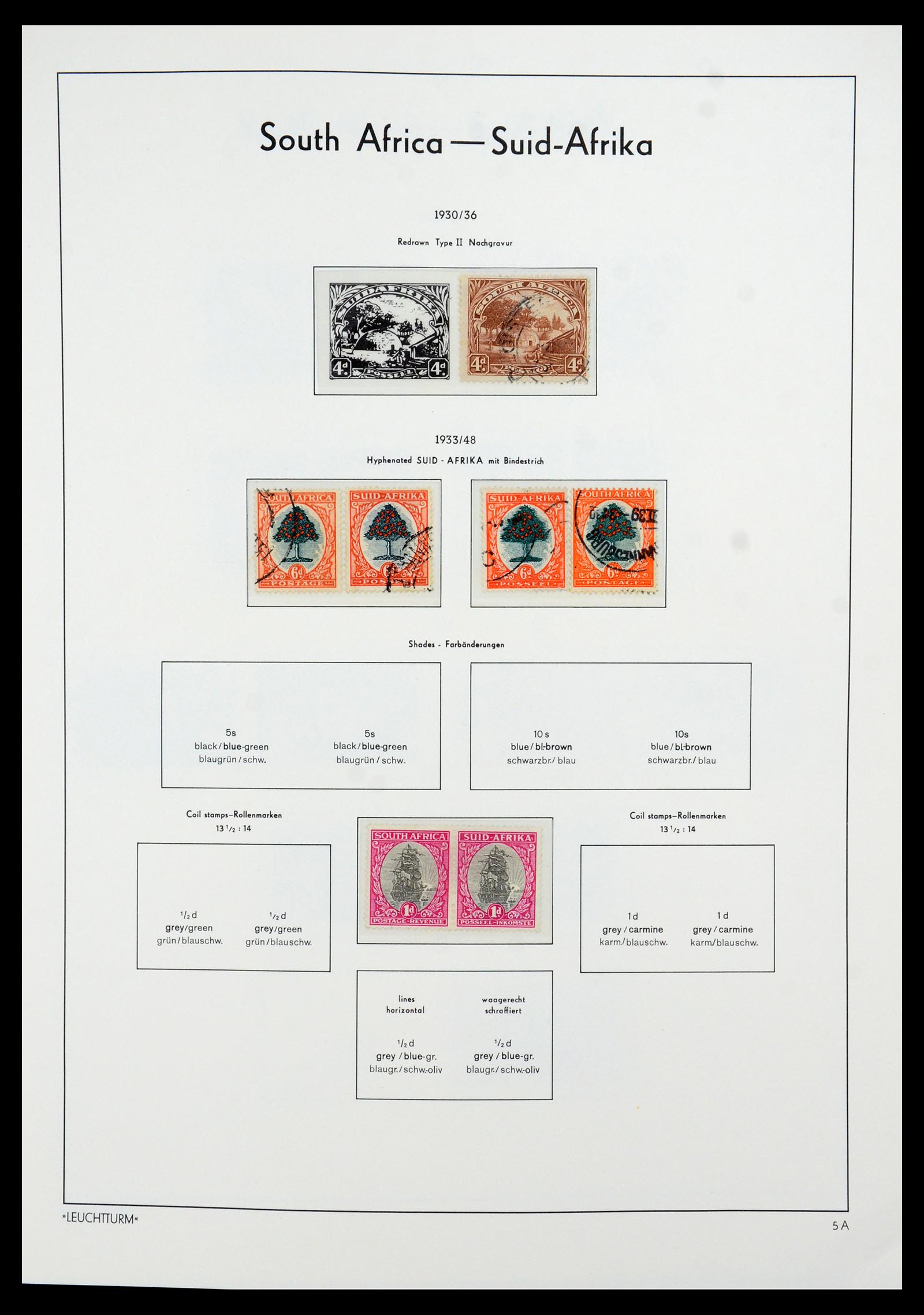 35789 039 - Postzegelverzameling 35789 Zuid Afrika en gebieden 1855-1999.