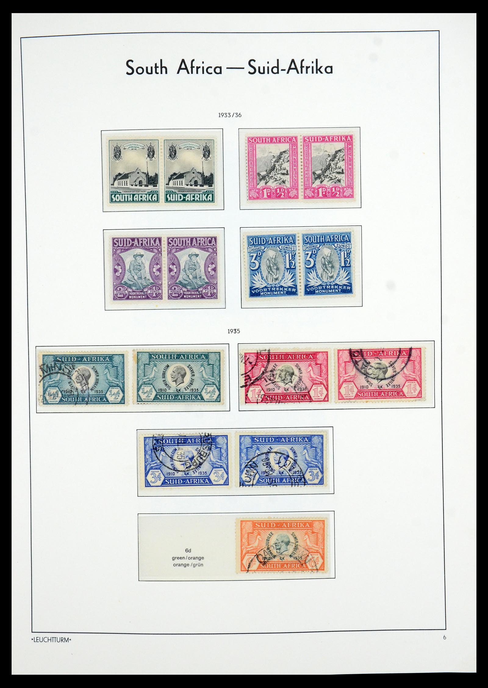 35789 040 - Postzegelverzameling 35789 Zuid Afrika en gebieden 1855-1999.