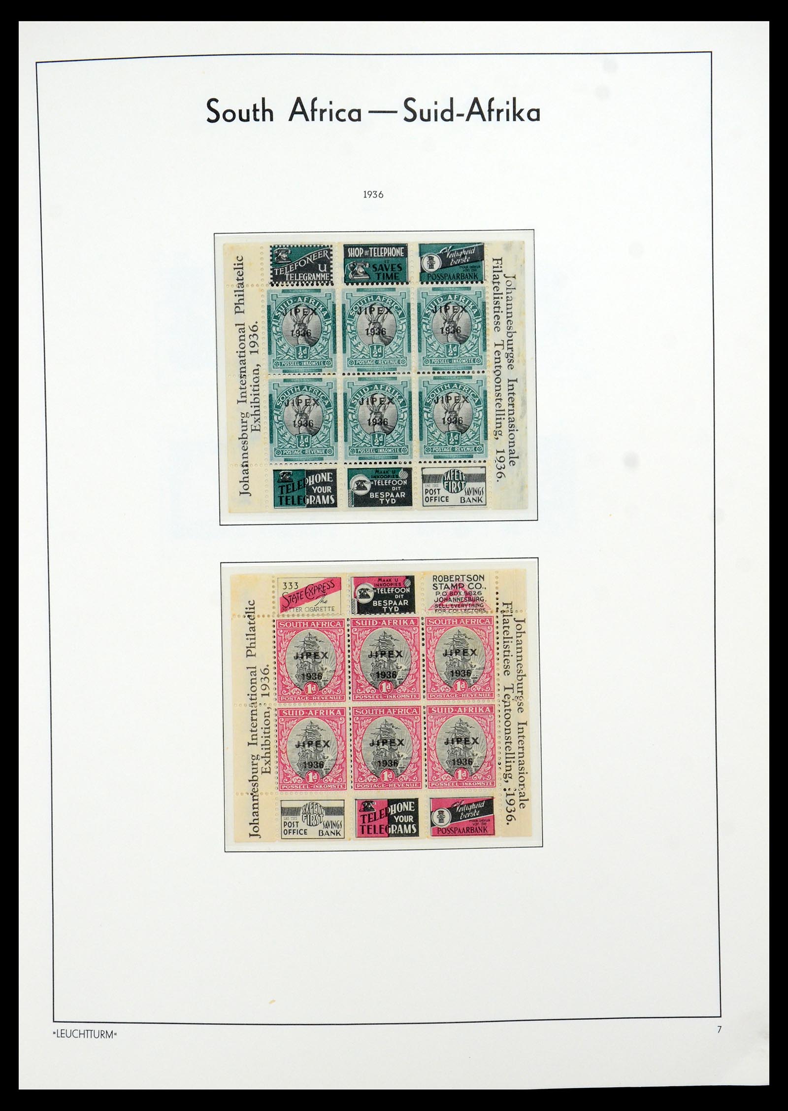 35789 041 - Postzegelverzameling 35789 Zuid Afrika en gebieden 1855-1999.