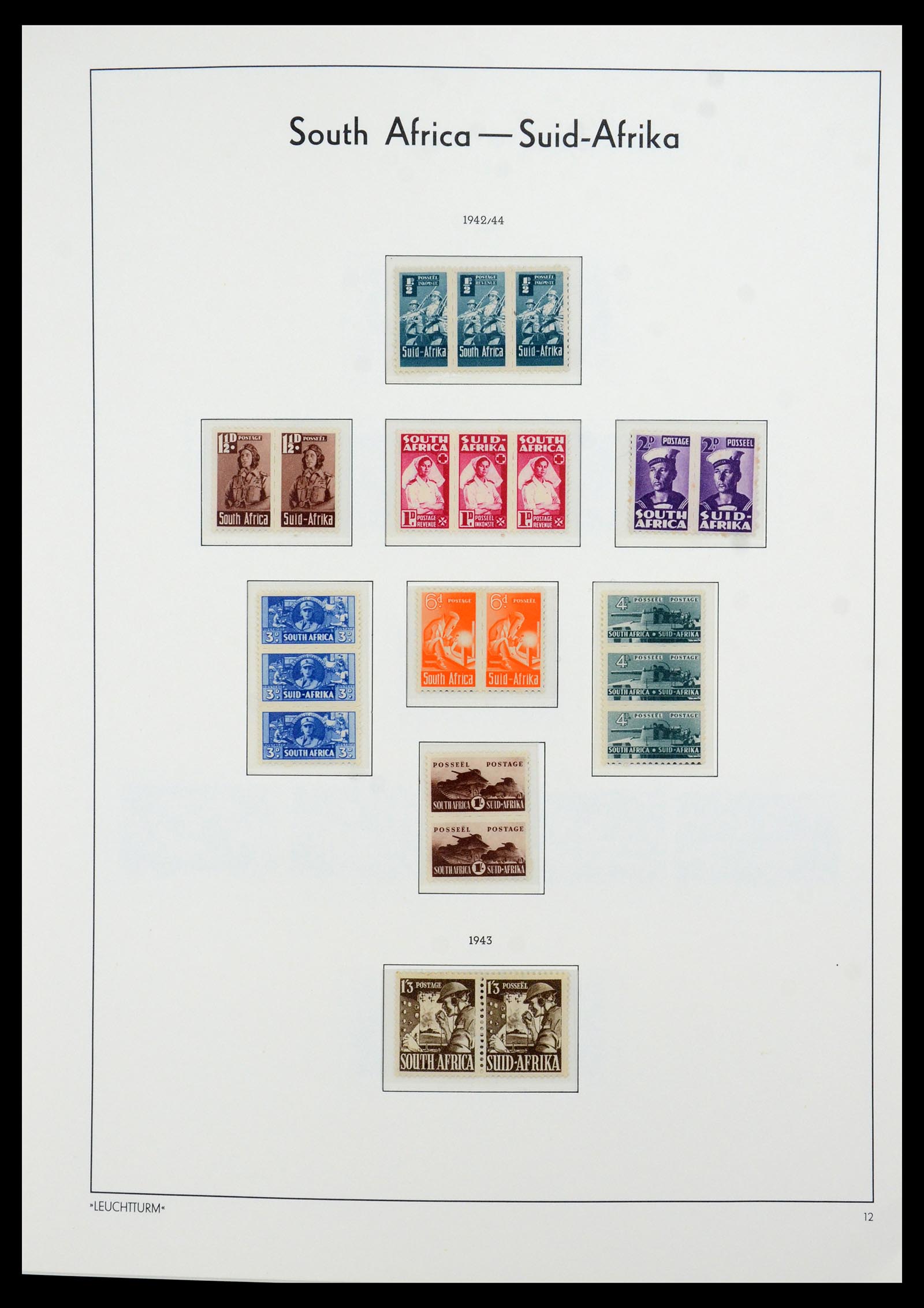 35789 046 - Postzegelverzameling 35789 Zuid Afrika en gebieden 1855-1999.