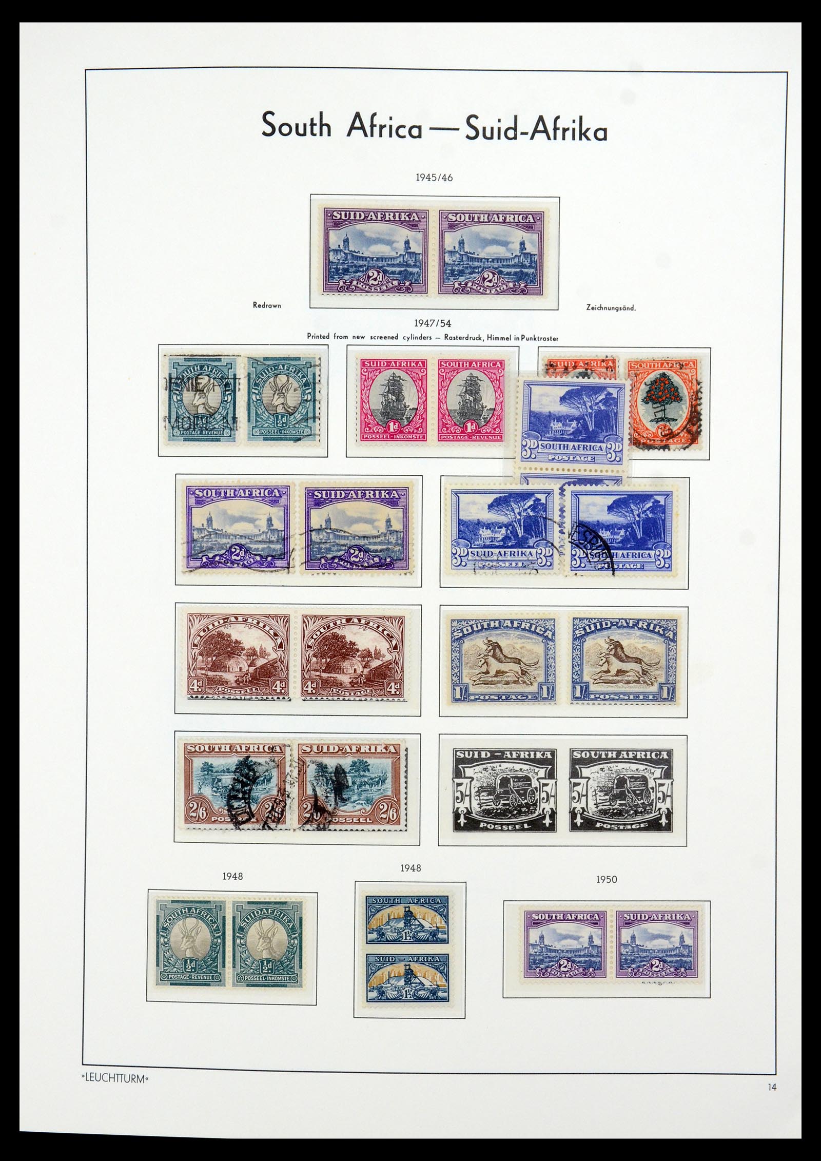 35789 048 - Postzegelverzameling 35789 Zuid Afrika en gebieden 1855-1999.