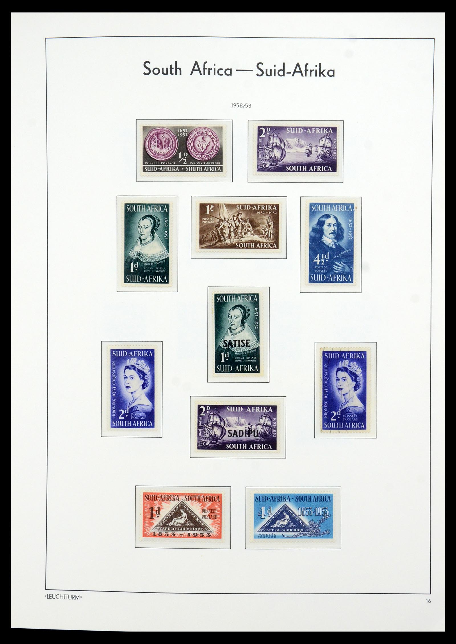 35789 051 - Postzegelverzameling 35789 Zuid Afrika en gebieden 1855-1999.