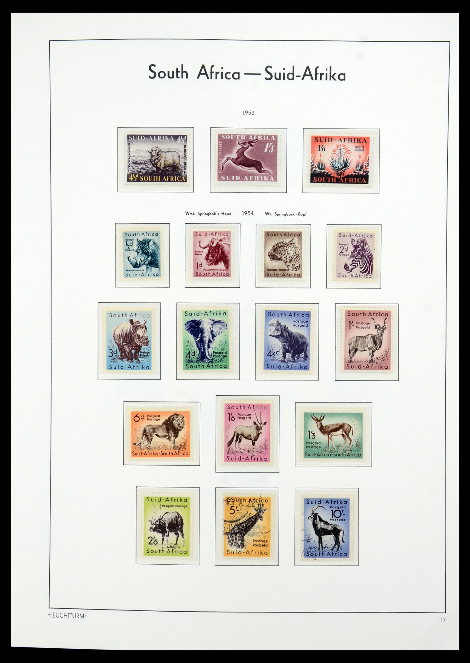 35789 052 - Postzegelverzameling 35789 Zuid Afrika en gebieden 1855-1999.