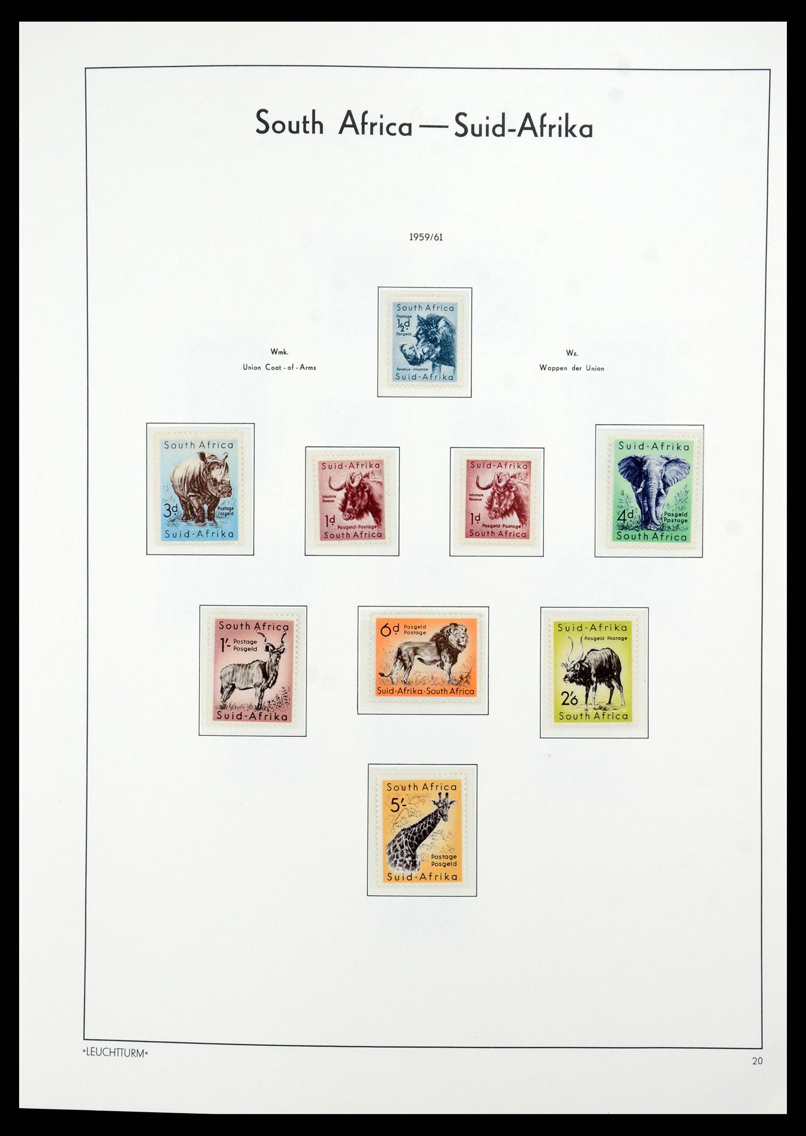 35789 055 - Postzegelverzameling 35789 Zuid Afrika en gebieden 1855-1999.