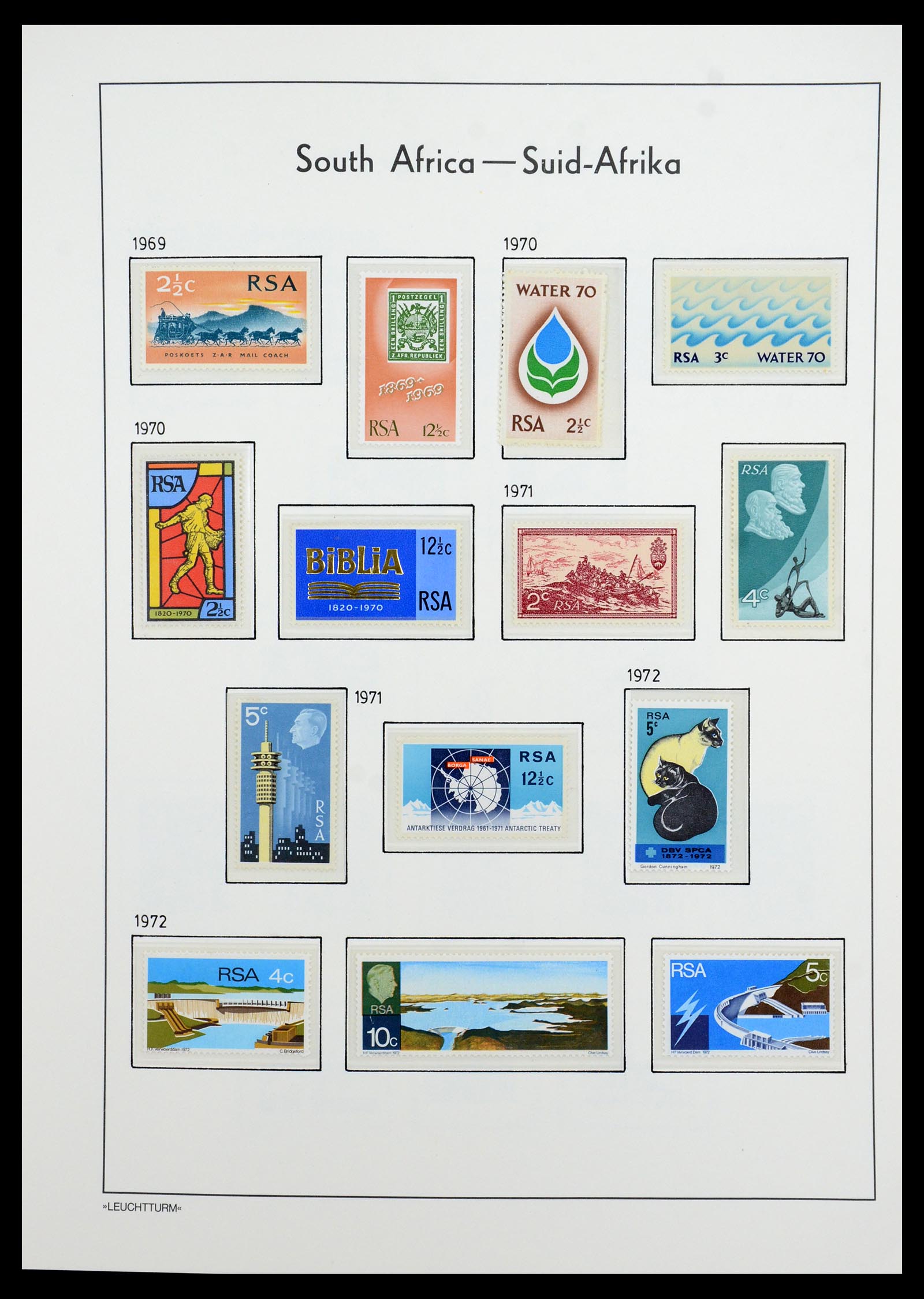 35789 064 - Postzegelverzameling 35789 Zuid Afrika en gebieden 1855-1999.