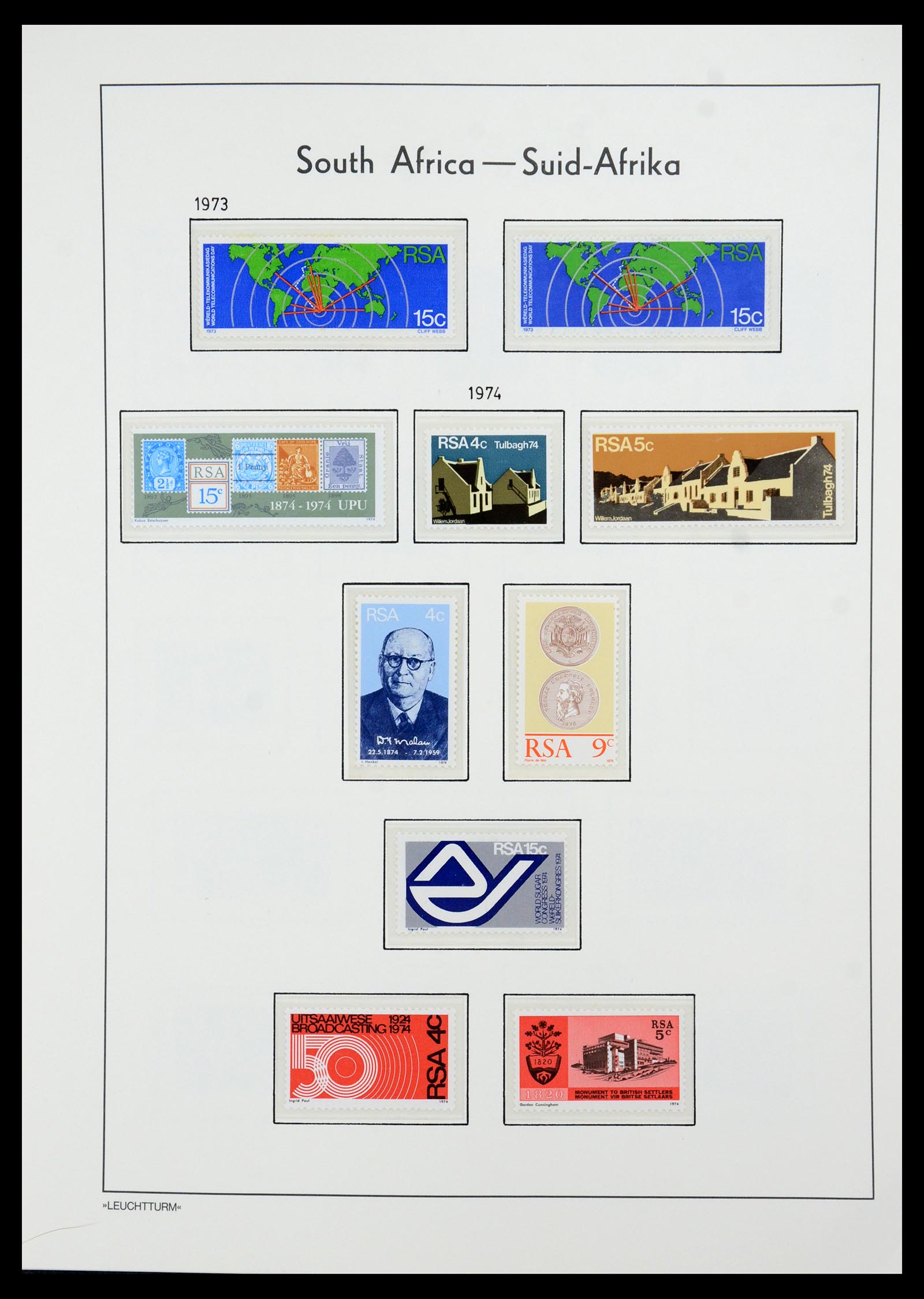 35789 067 - Postzegelverzameling 35789 Zuid Afrika en gebieden 1855-1999.
