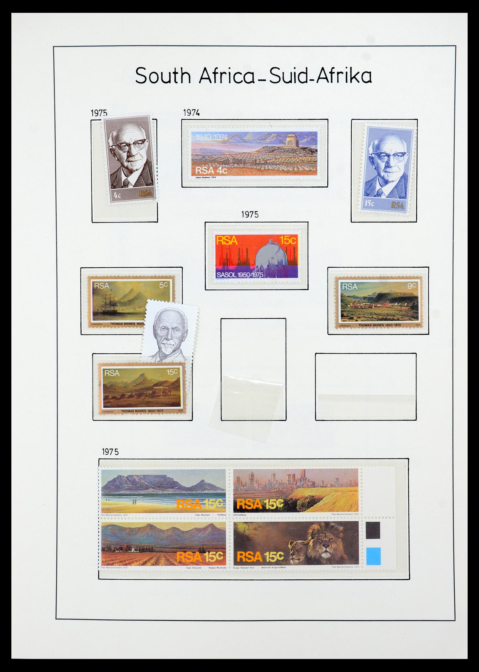 35789 069 - Postzegelverzameling 35789 Zuid Afrika en gebieden 1855-1999.