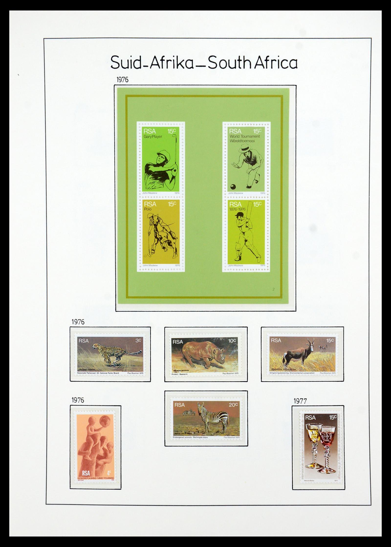 35789 072 - Postzegelverzameling 35789 Zuid Afrika en gebieden 1855-1999.
