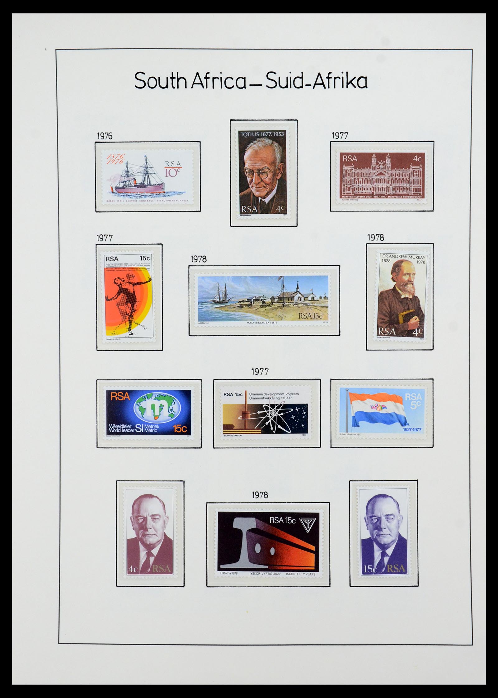 35789 073 - Postzegelverzameling 35789 Zuid Afrika en gebieden 1855-1999.