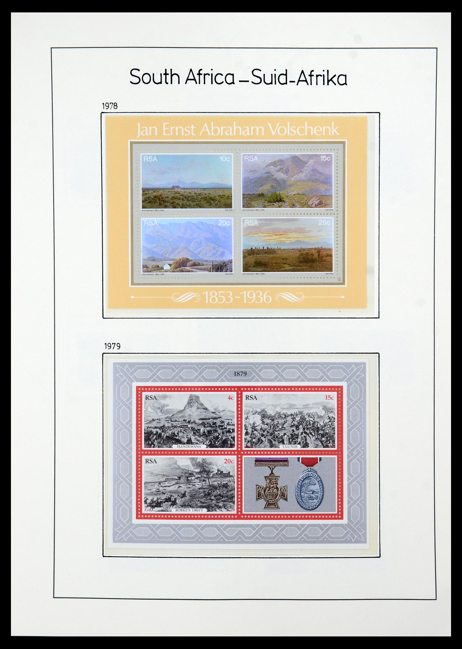 35789 075 - Postzegelverzameling 35789 Zuid Afrika en gebieden 1855-1999.