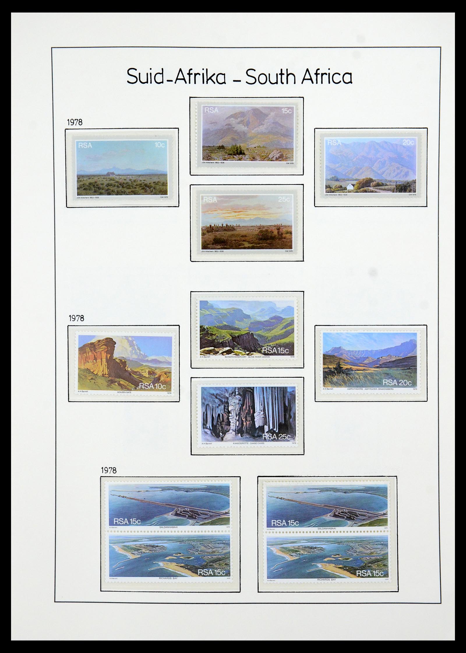 35789 076 - Postzegelverzameling 35789 Zuid Afrika en gebieden 1855-1999.