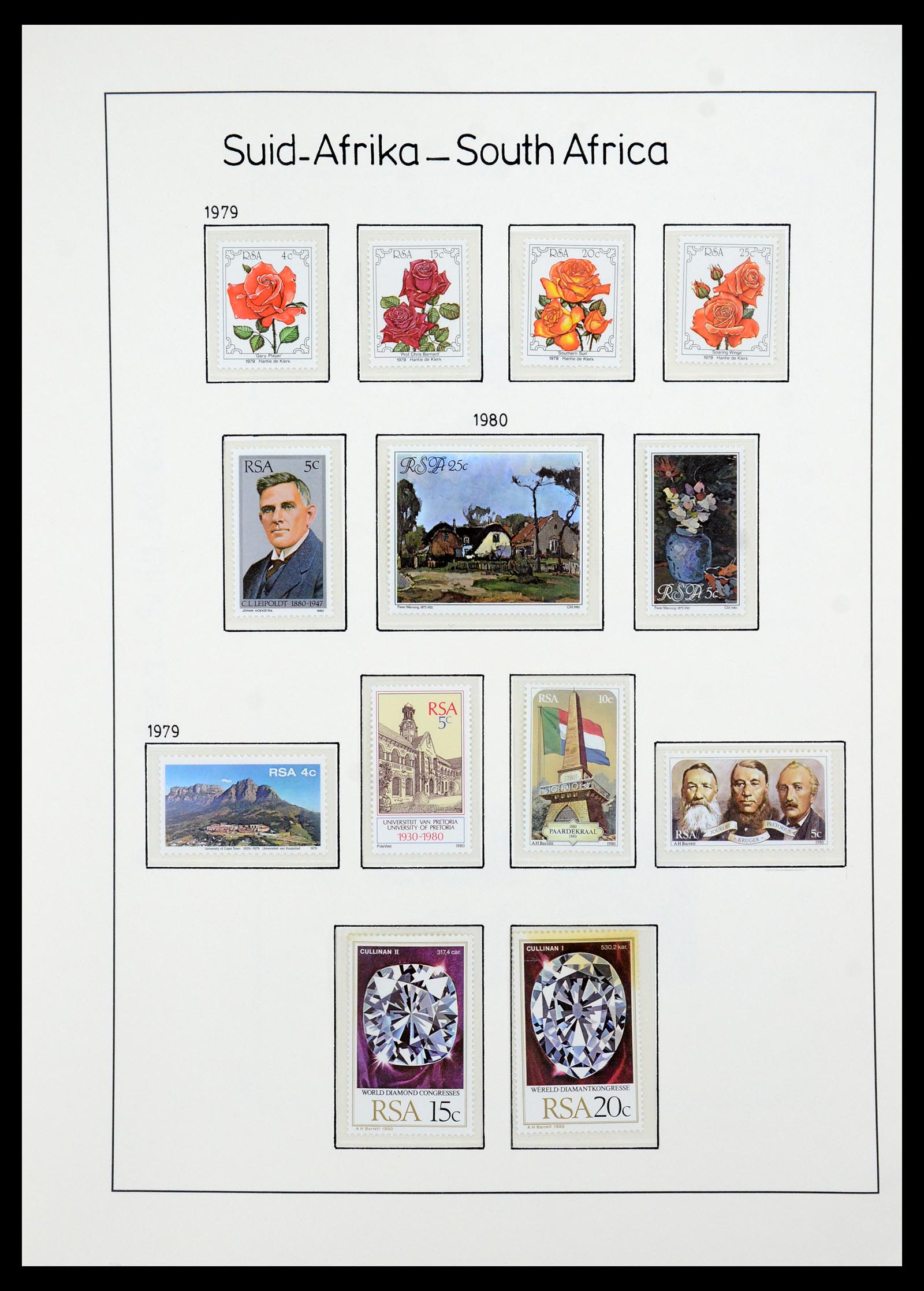 35789 078 - Postzegelverzameling 35789 Zuid Afrika en gebieden 1855-1999.