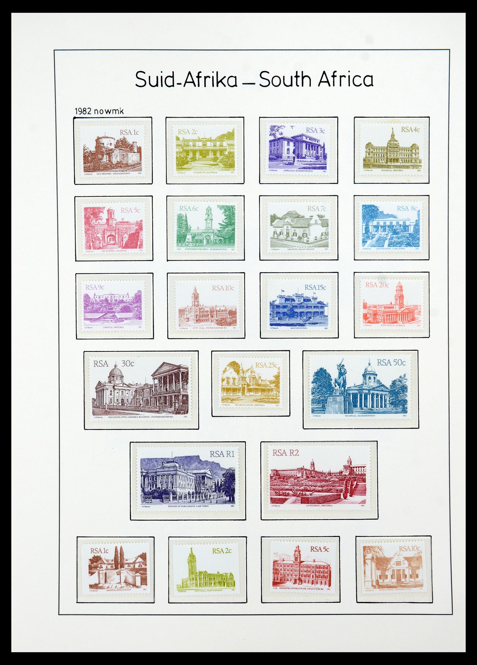 35789 084 - Postzegelverzameling 35789 Zuid Afrika en gebieden 1855-1999.