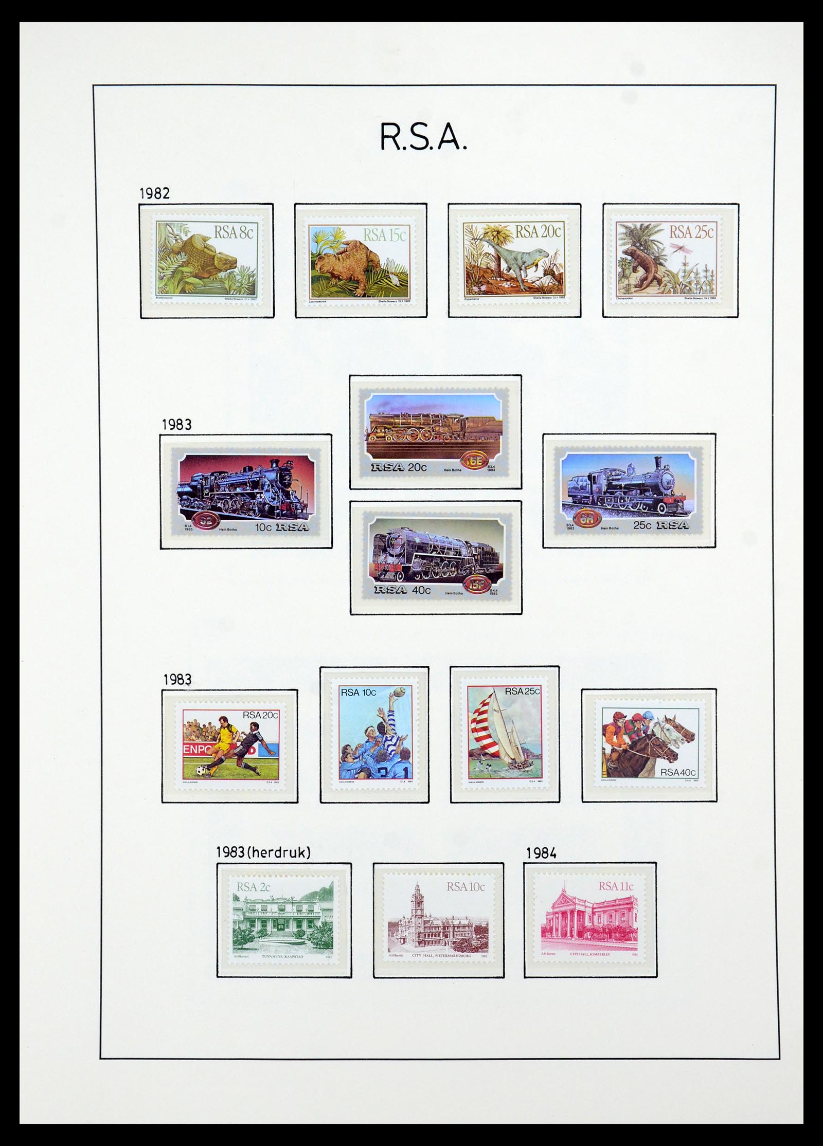 35789 085 - Postzegelverzameling 35789 Zuid Afrika en gebieden 1855-1999.