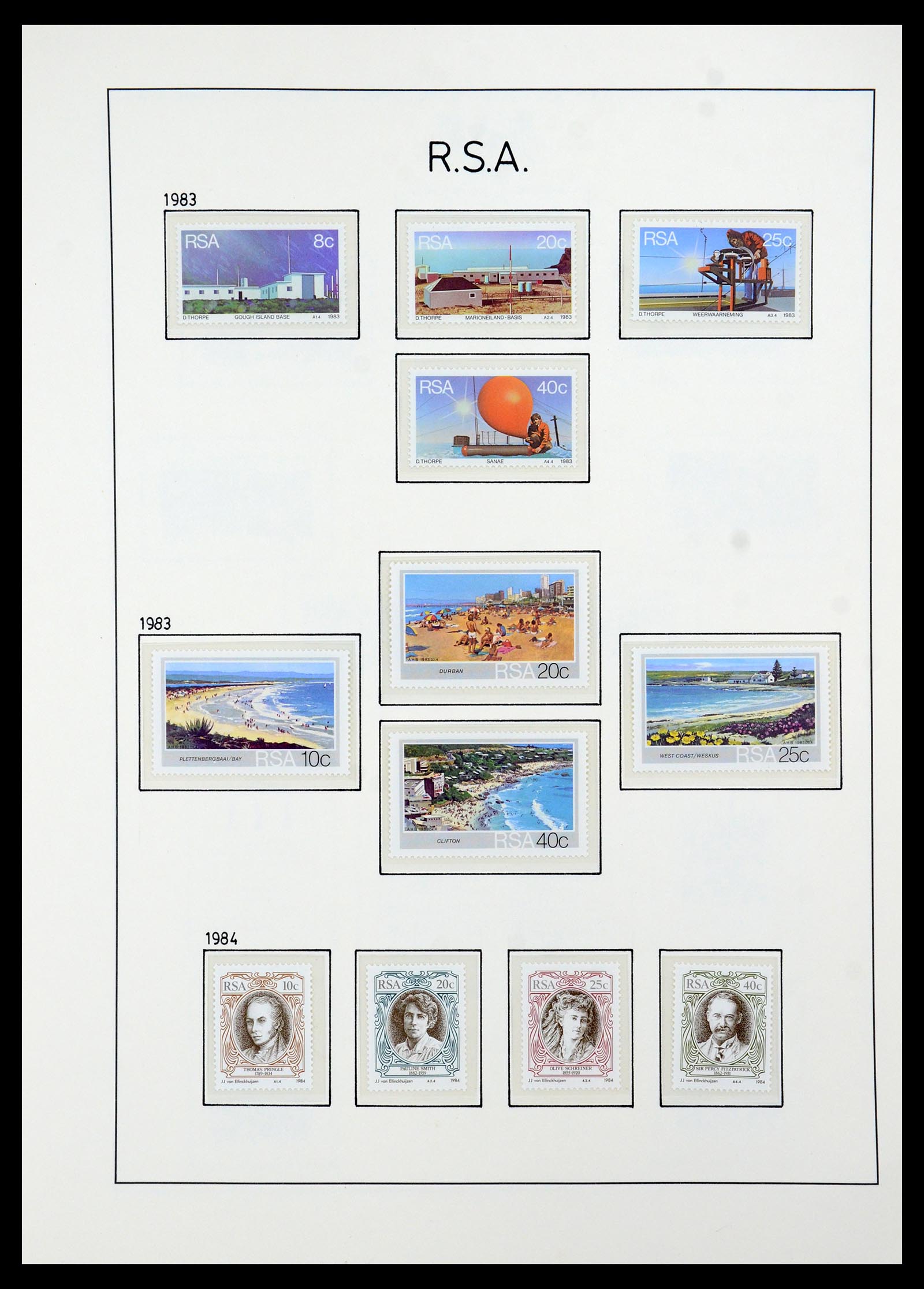 35789 087 - Postzegelverzameling 35789 Zuid Afrika en gebieden 1855-1999.