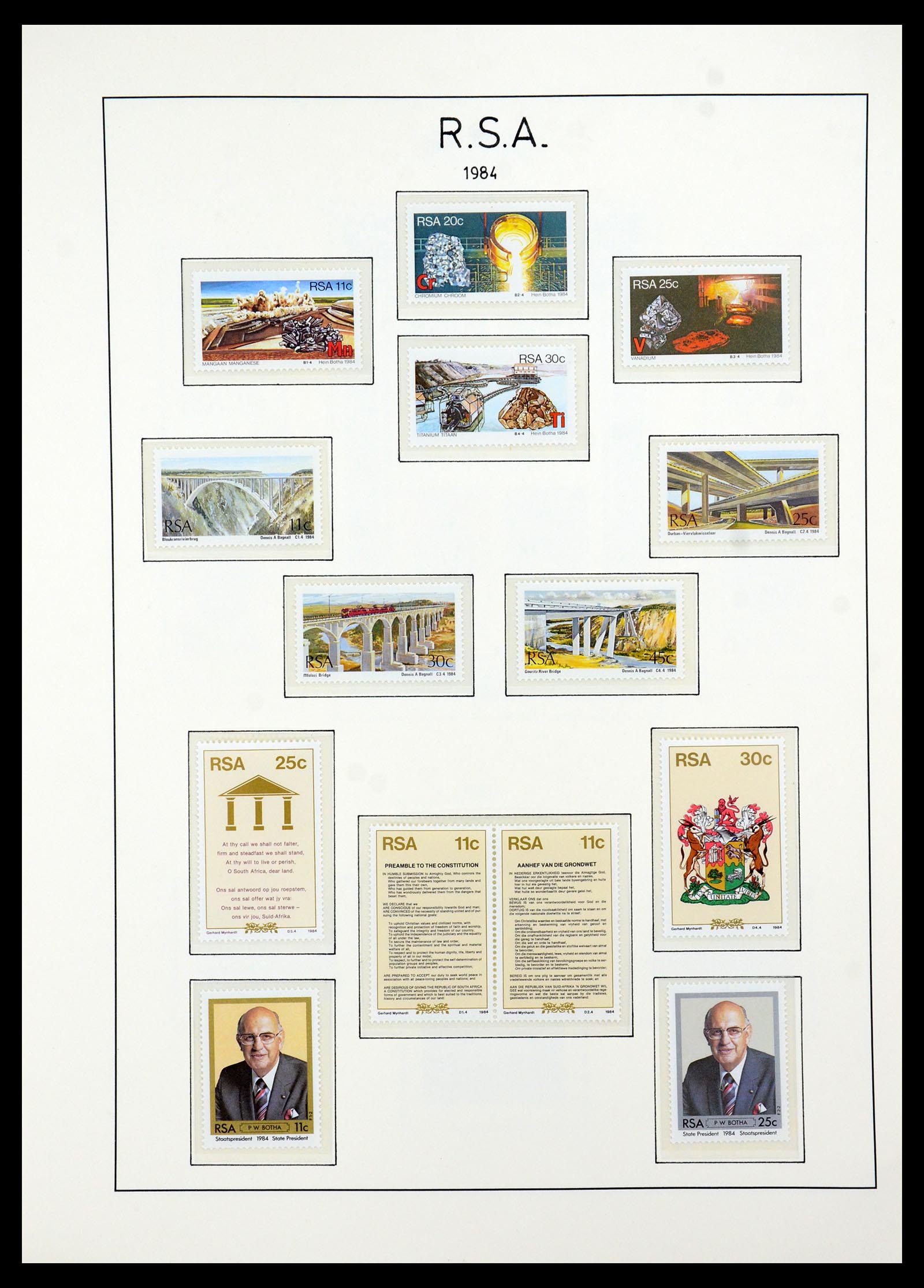 35789 088 - Postzegelverzameling 35789 Zuid Afrika en gebieden 1855-1999.