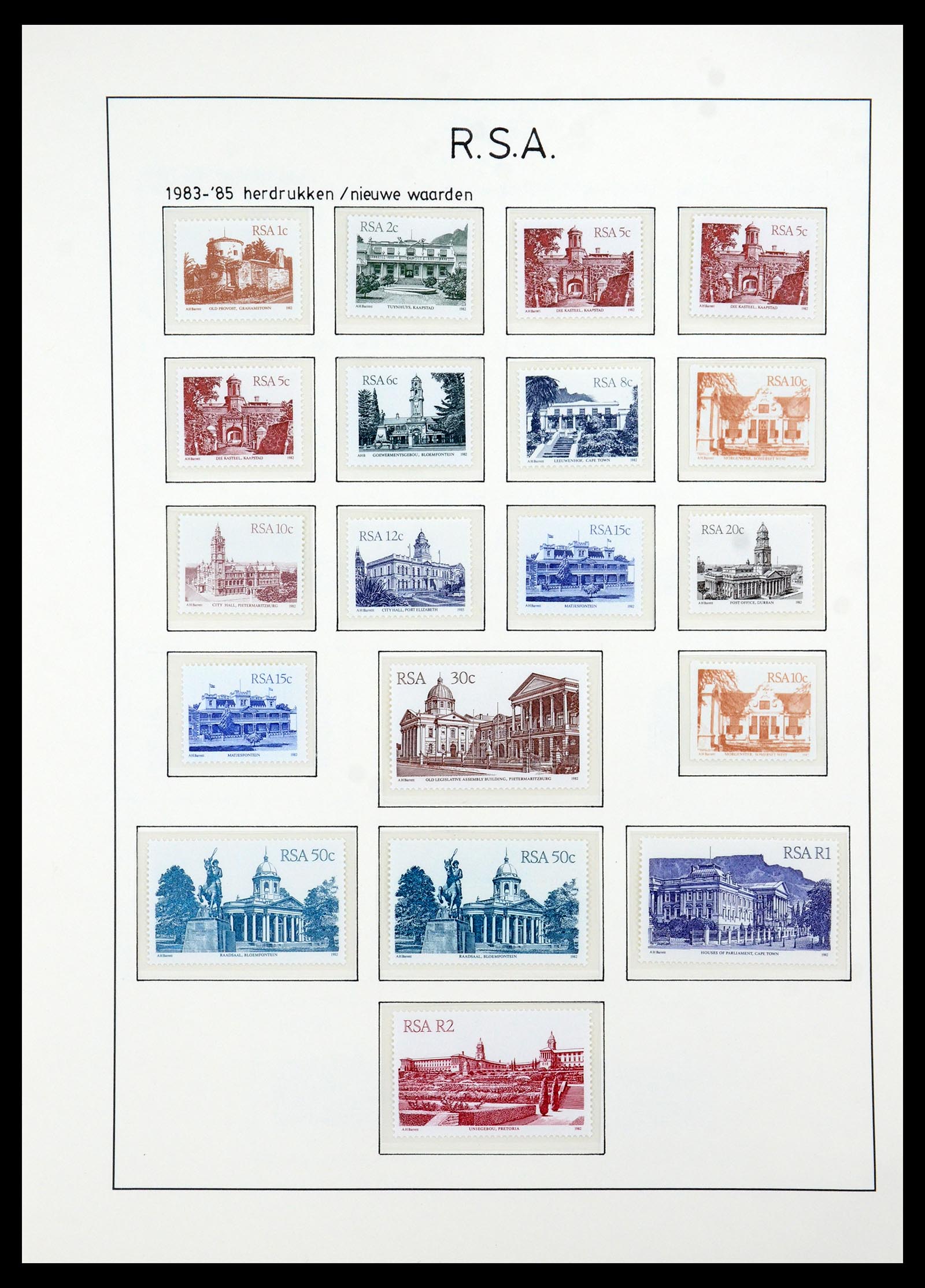 35789 090 - Postzegelverzameling 35789 Zuid Afrika en gebieden 1855-1999.